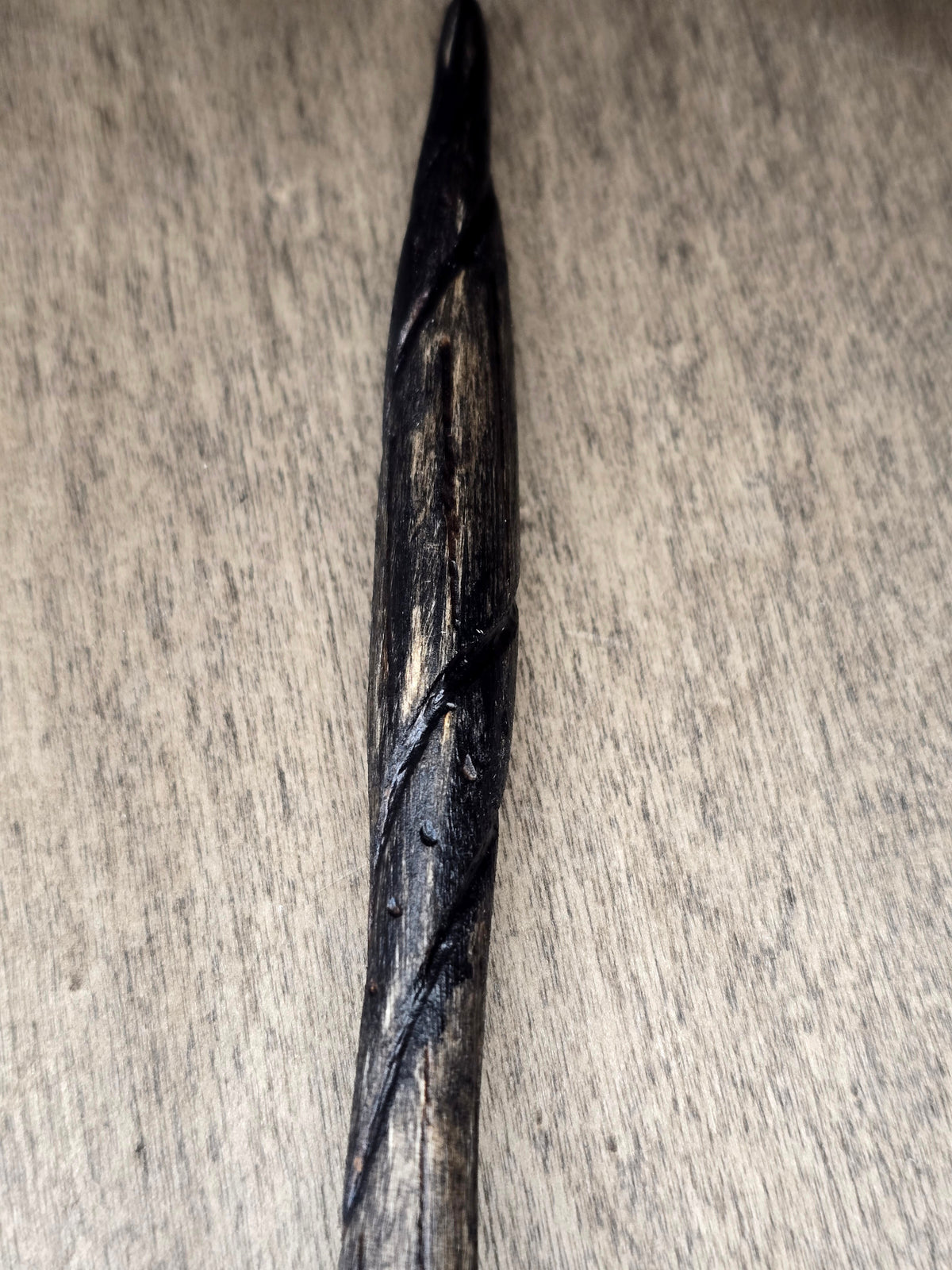 Ritual Wand | Shadow Spiral Wand