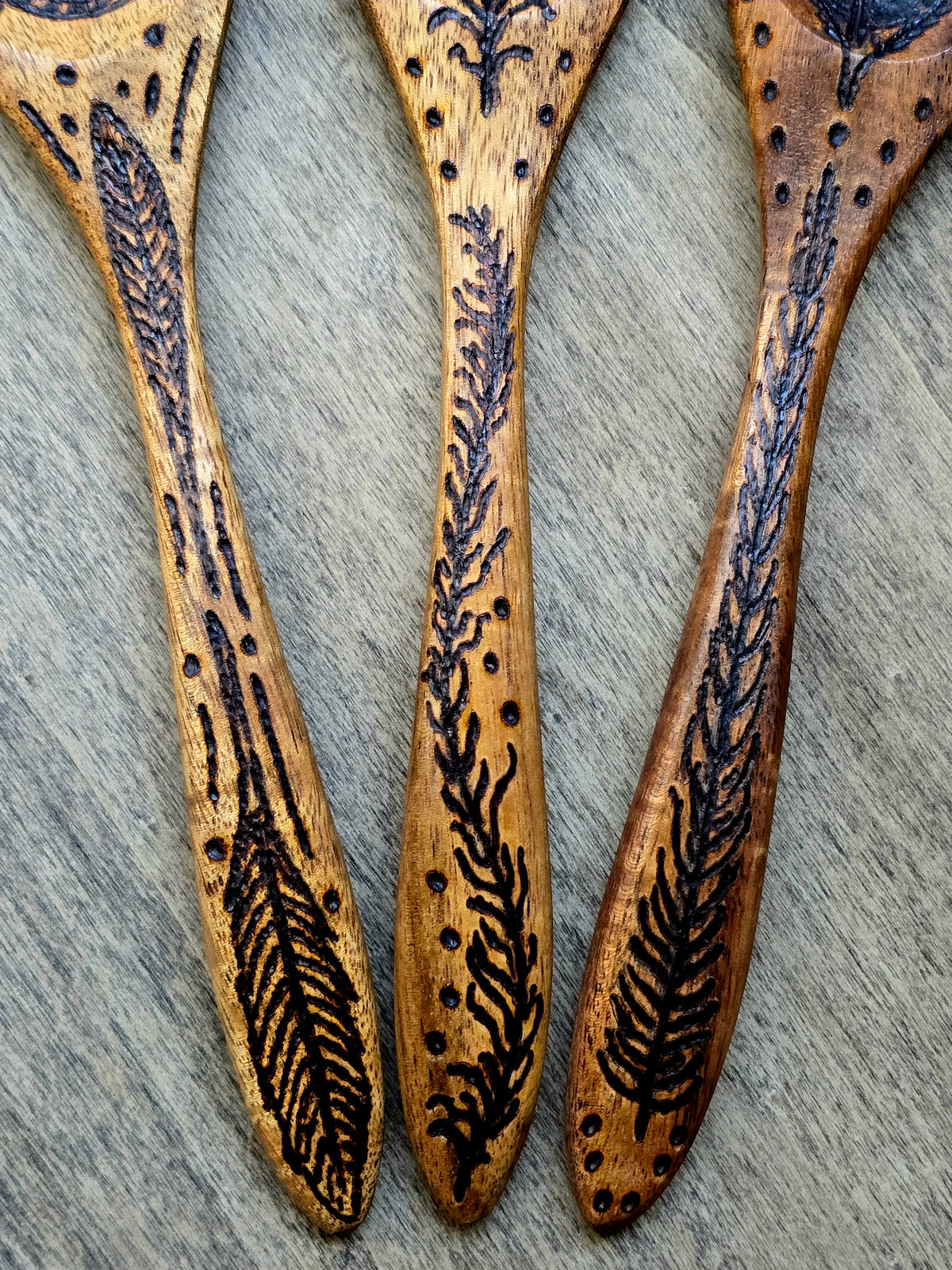 Feather Spirit Ritual Spoon Set