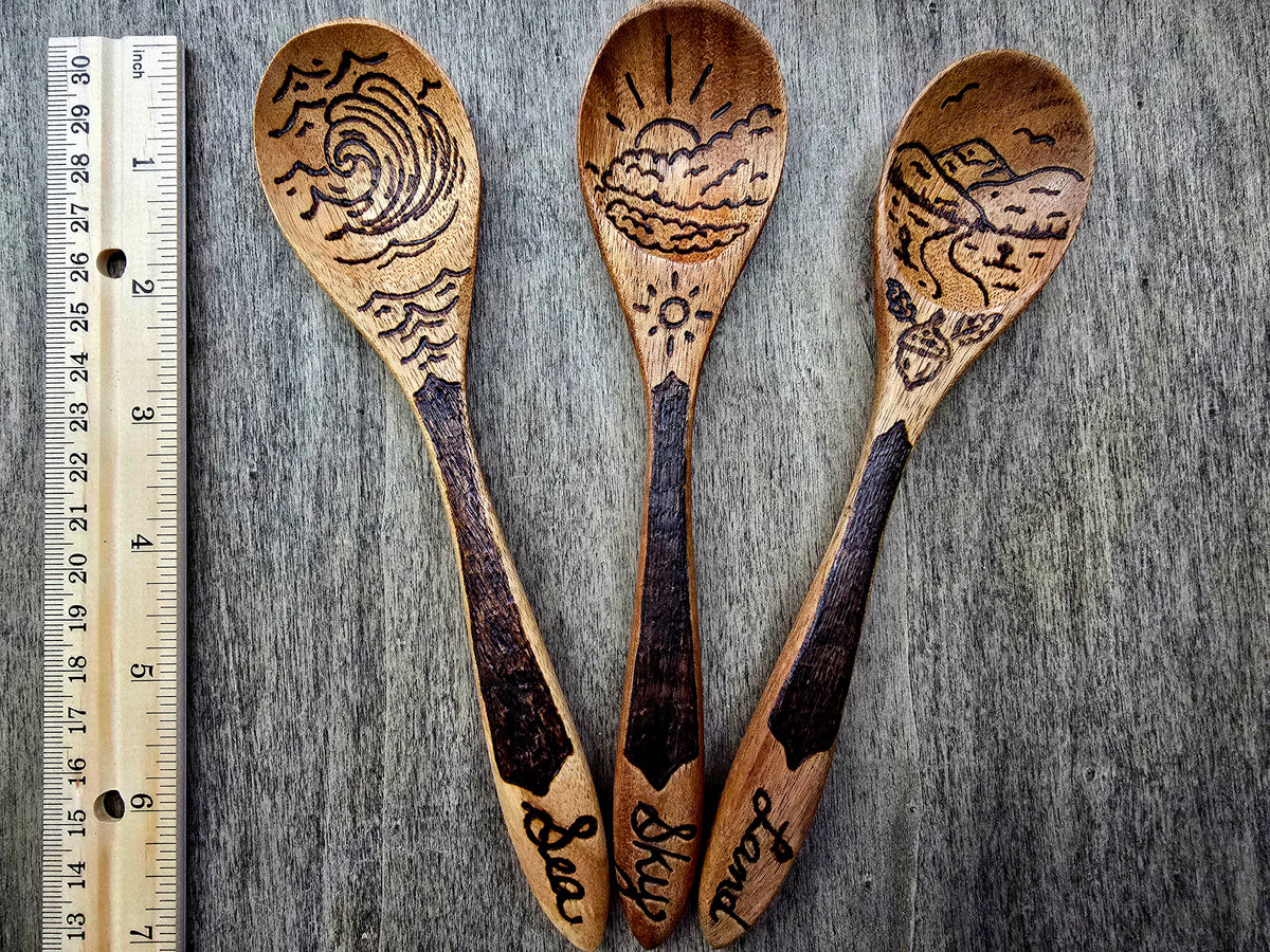 Sea, Sky, and Land Ritual Spoon Set