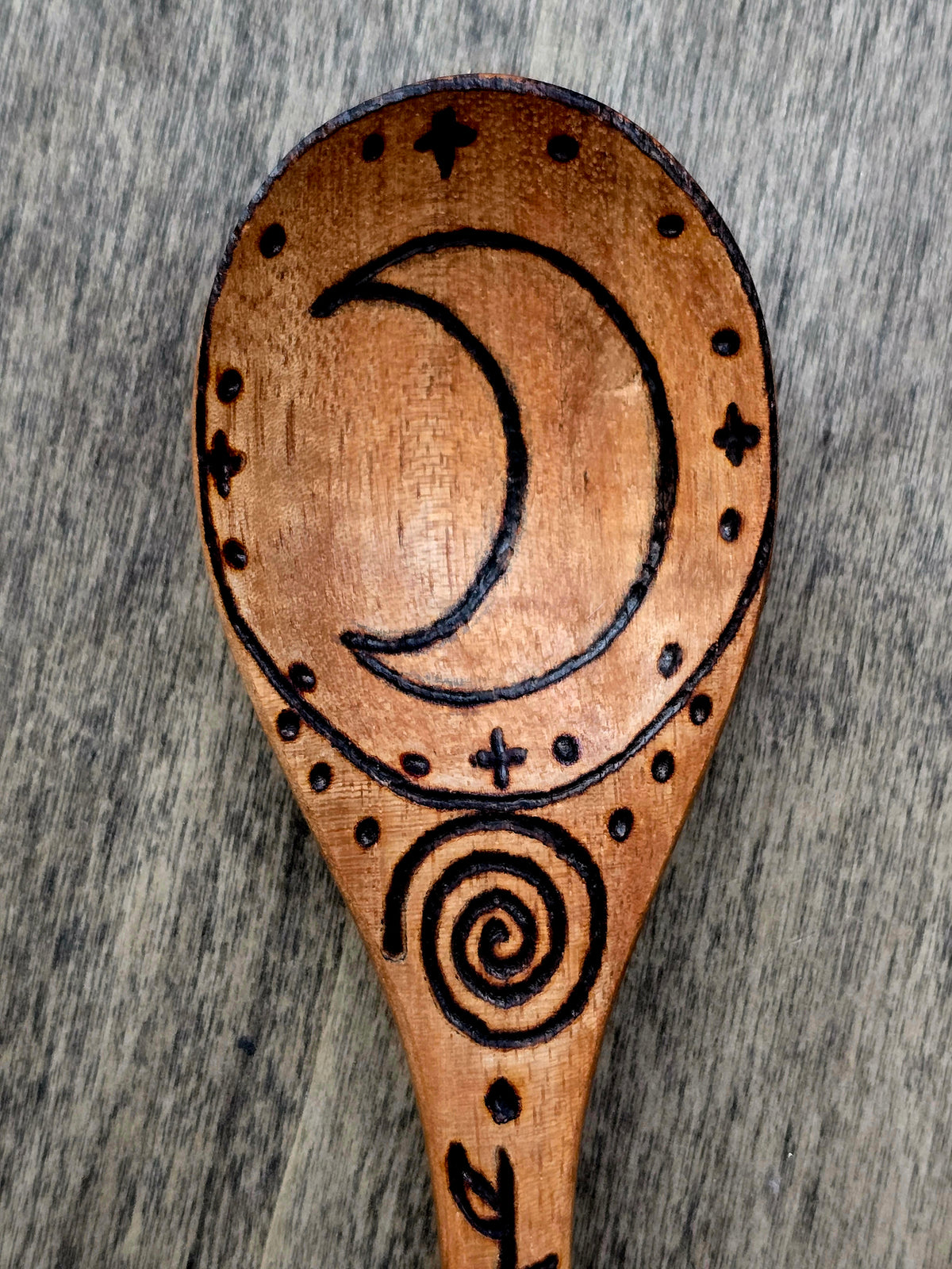 Triple Moon Ritual Spoon Set | Celestial Variant