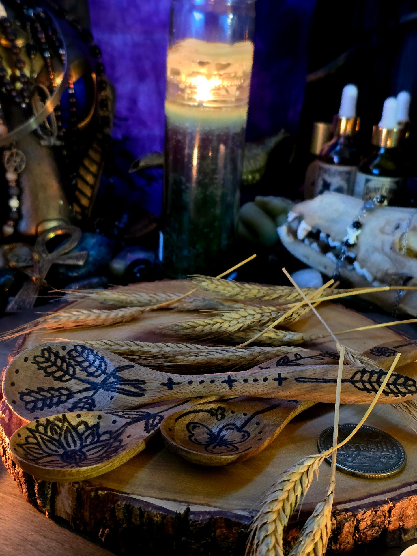 Harvest Blessings Ritual Spoon Set