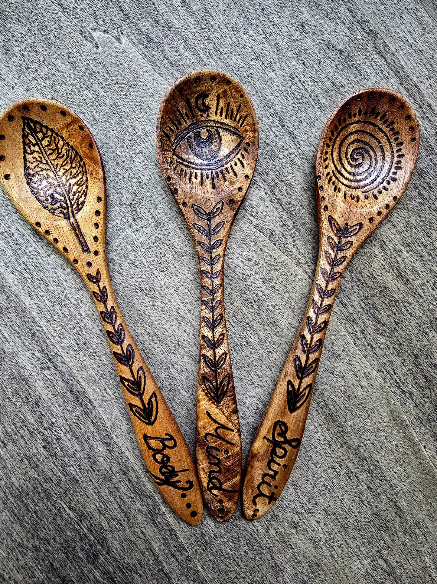 Body • Mind • Spirit Ritual Spoon Set