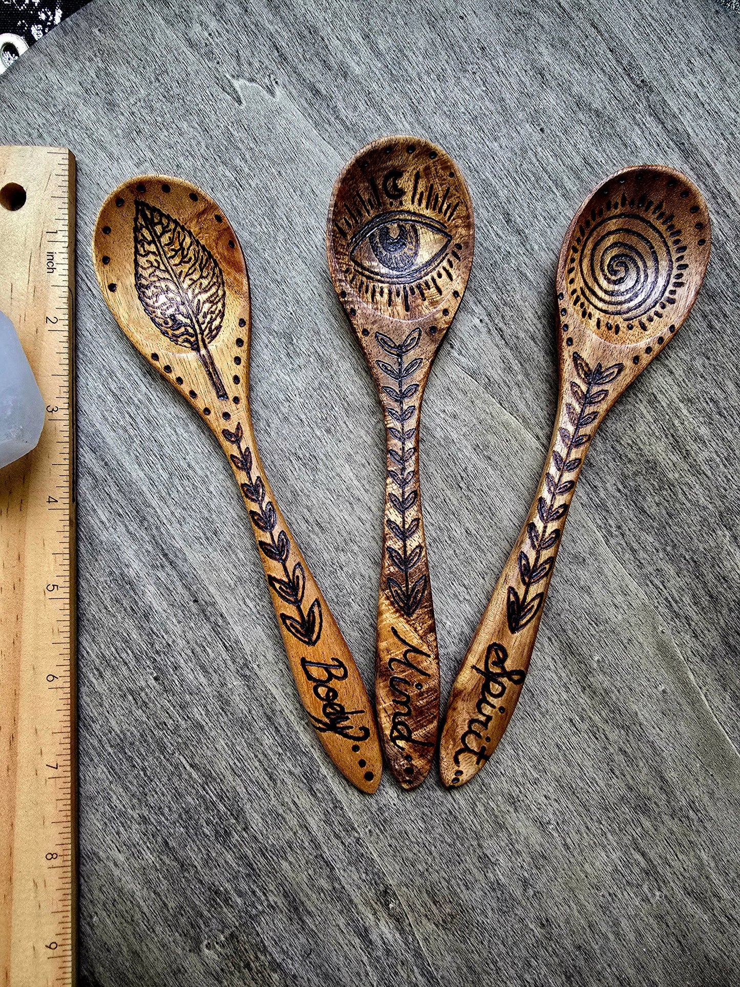 Body • Mind • Spirit Ritual Spoon Set