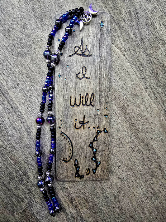 As I Will It | So Mote It Be | Ritual Bookmark
