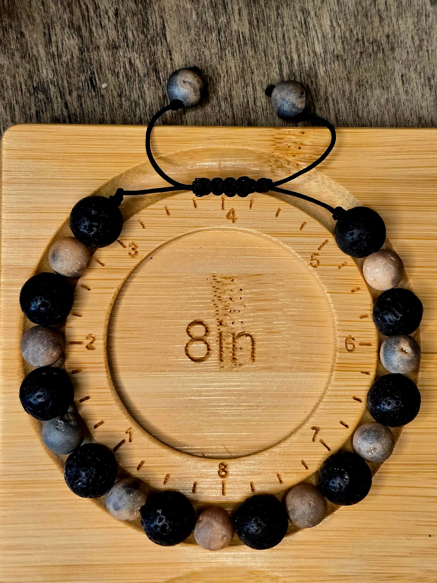 Agate & Lava Stone Bracelet | Grounding & Stability
