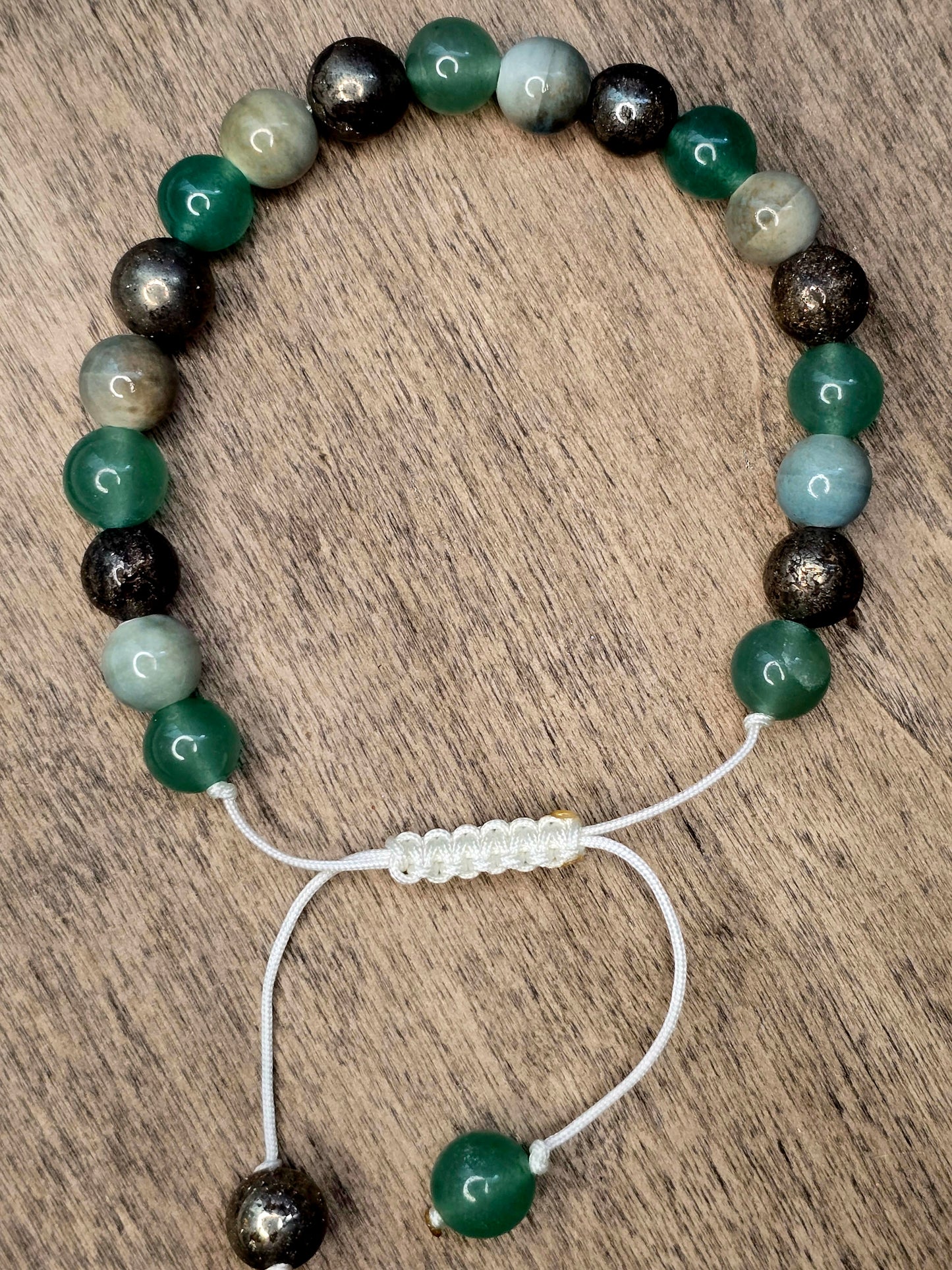 Green Aventurine & Pyrite Bracelet | Prosperity & Opportunity