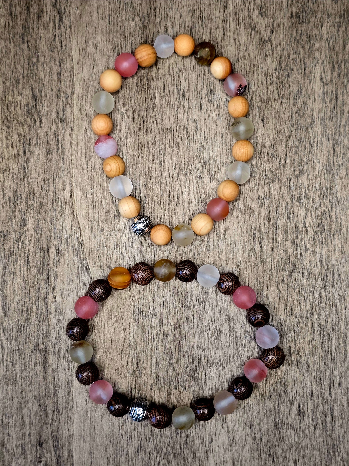 Cherry Quartz Bracelet Duo | Warmth & Renewal