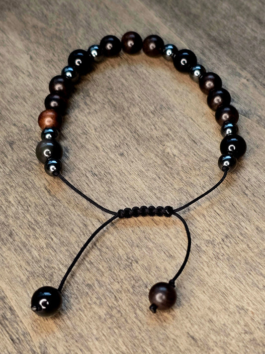 Obsidian Bracelet | Grounding & Protection