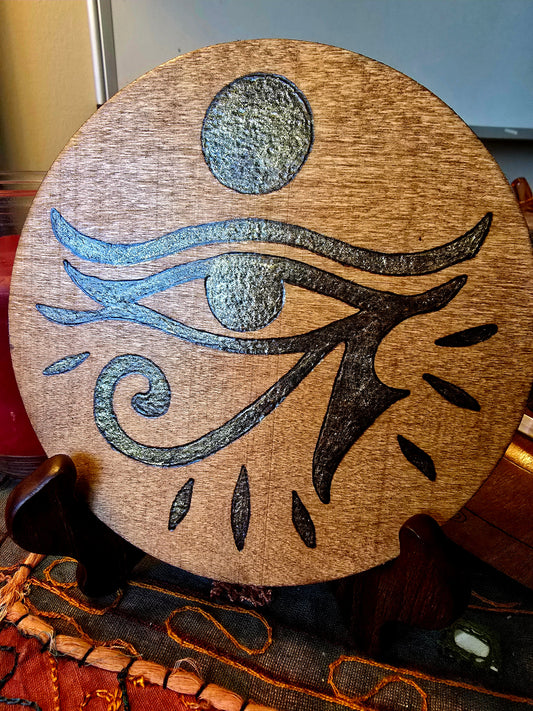 Reversible Altar Tile - Eye of Ra and Ankh