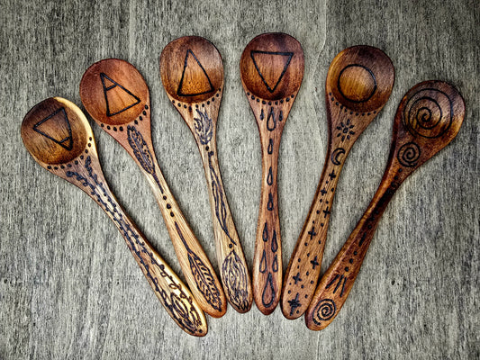 Ritual Spoon Set | The Five Elements & Spiral Current