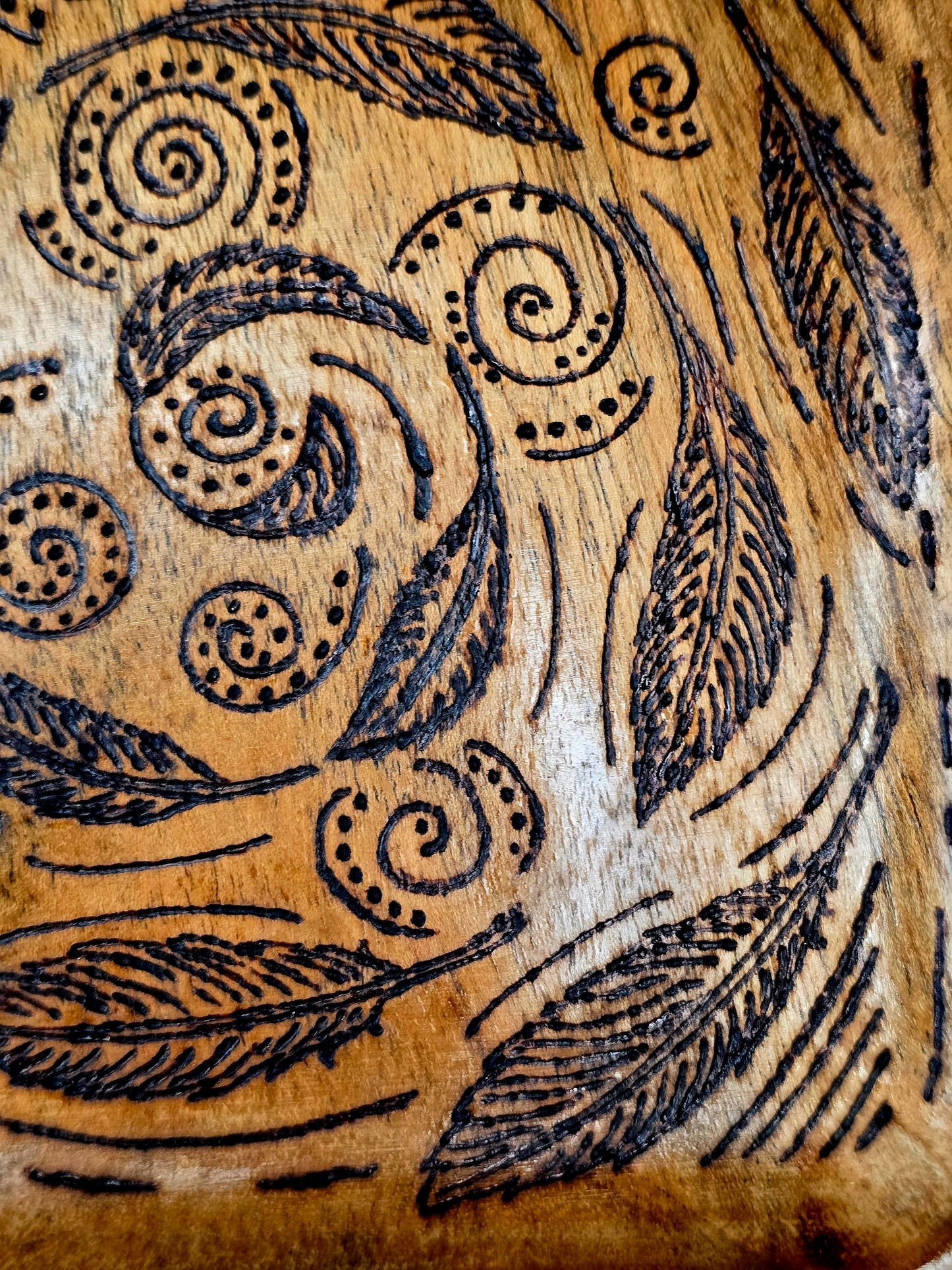 Spiral & Feather Offering Tray