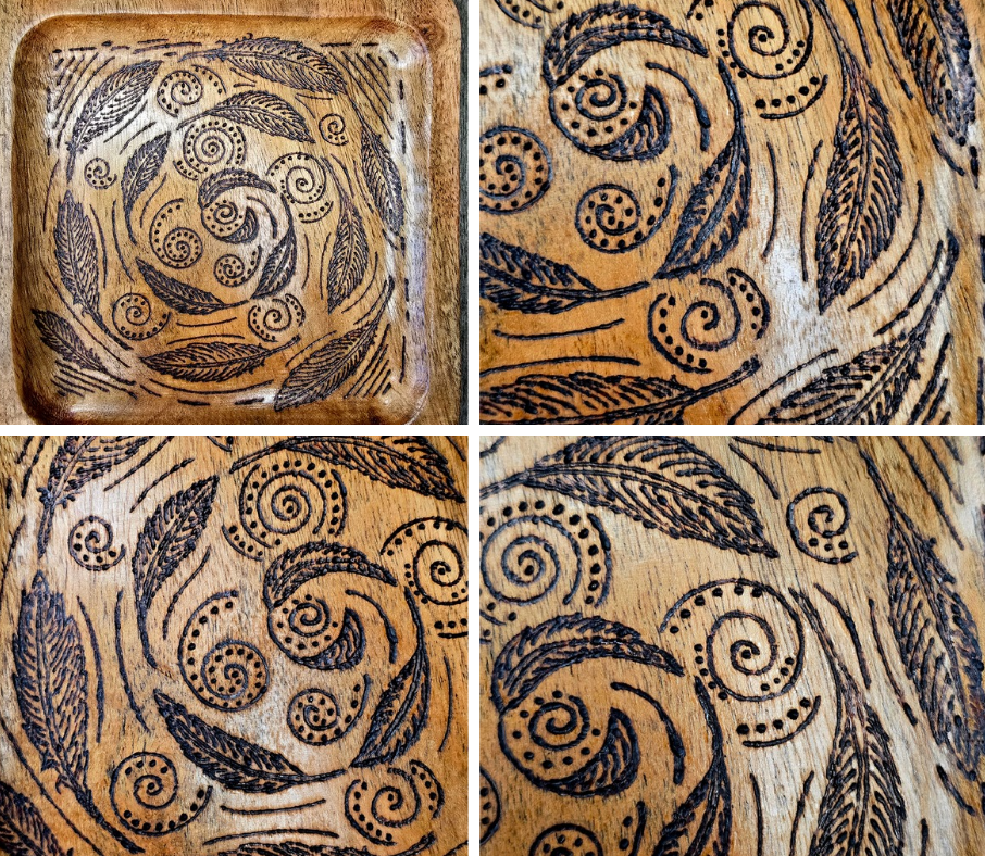 Spiral & Feather Offering Tray