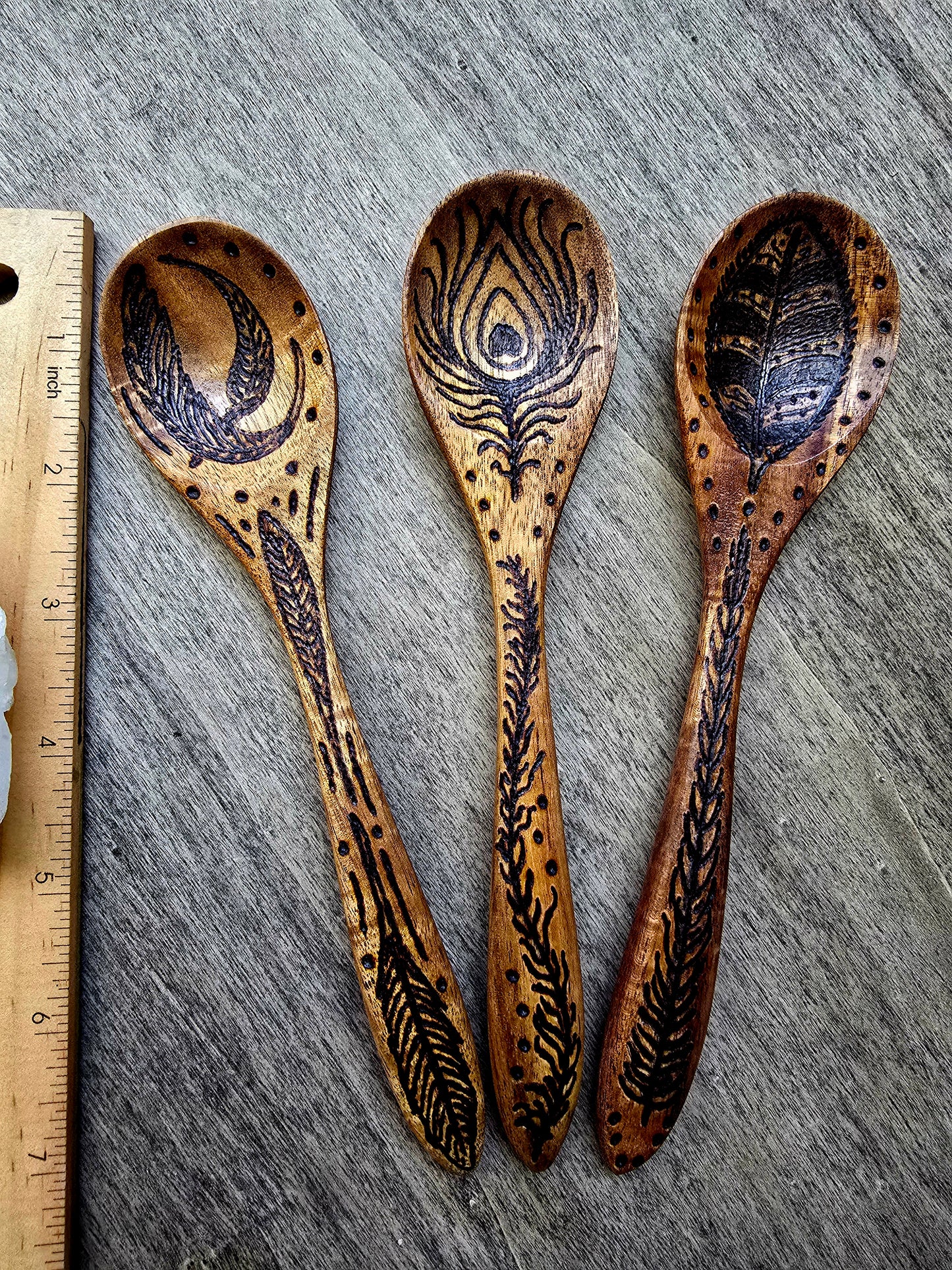 Feather Spirit Ritual Spoon Set