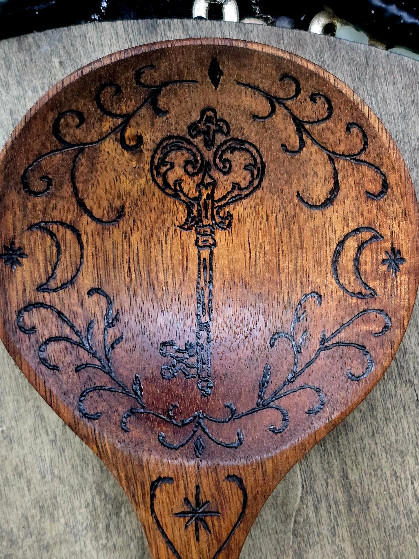 Hekate’s Key Kitchen Witch Spoon