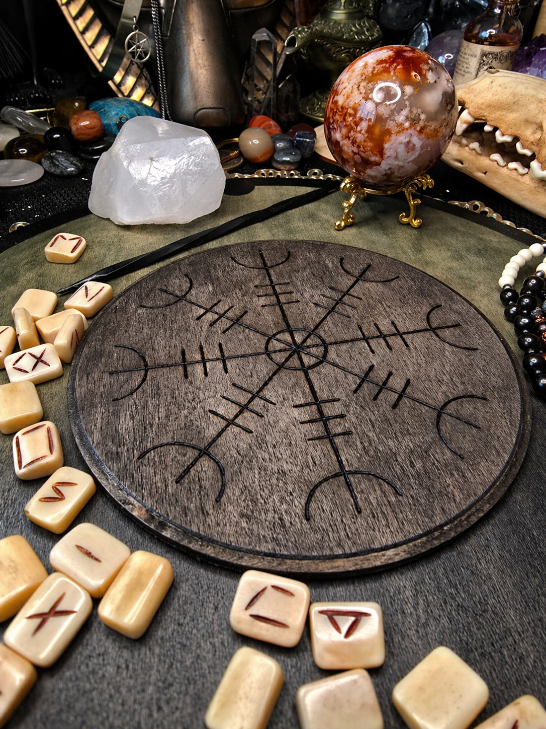 Ægishjálmur Altar Tile | Helm of Awe