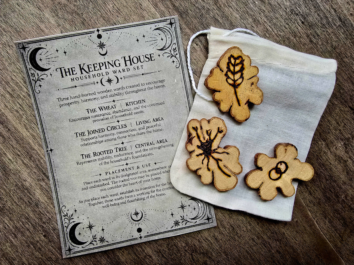 The Keeping House | Hand-Burned Household Ward Set | Made to Order