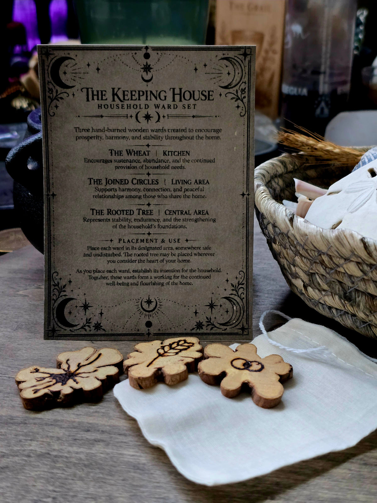 The Keeping House | Hand-Burned Household Ward Set | Made to Order