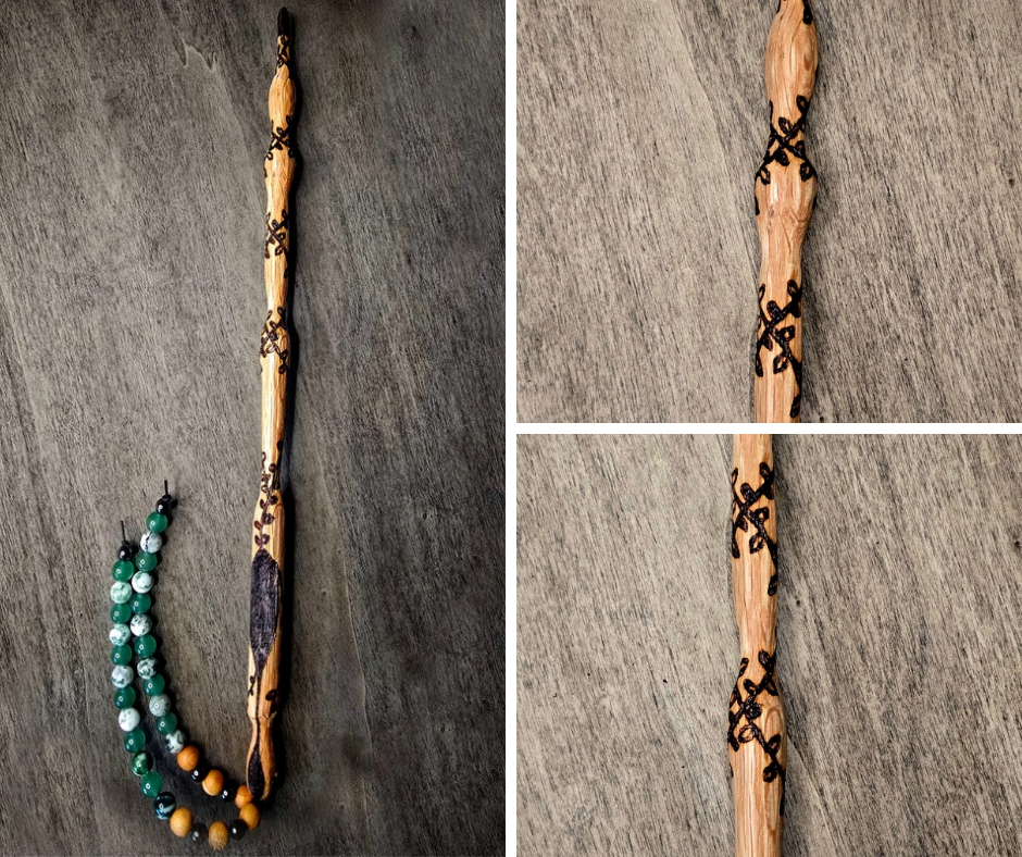 Ritual Wand | Growth & Path with Beadwork