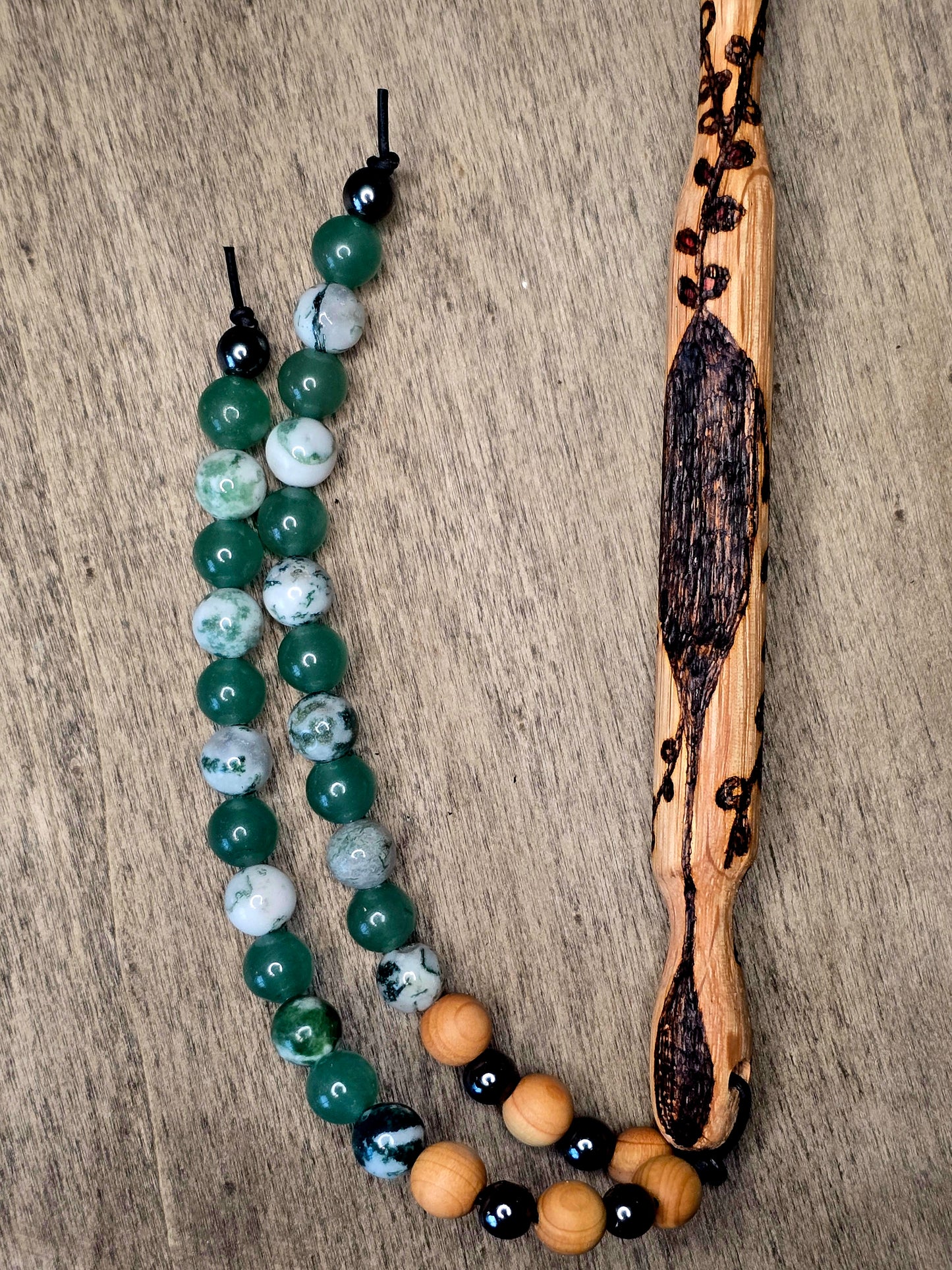 Ritual Wand | Growth & Path with Beadwork