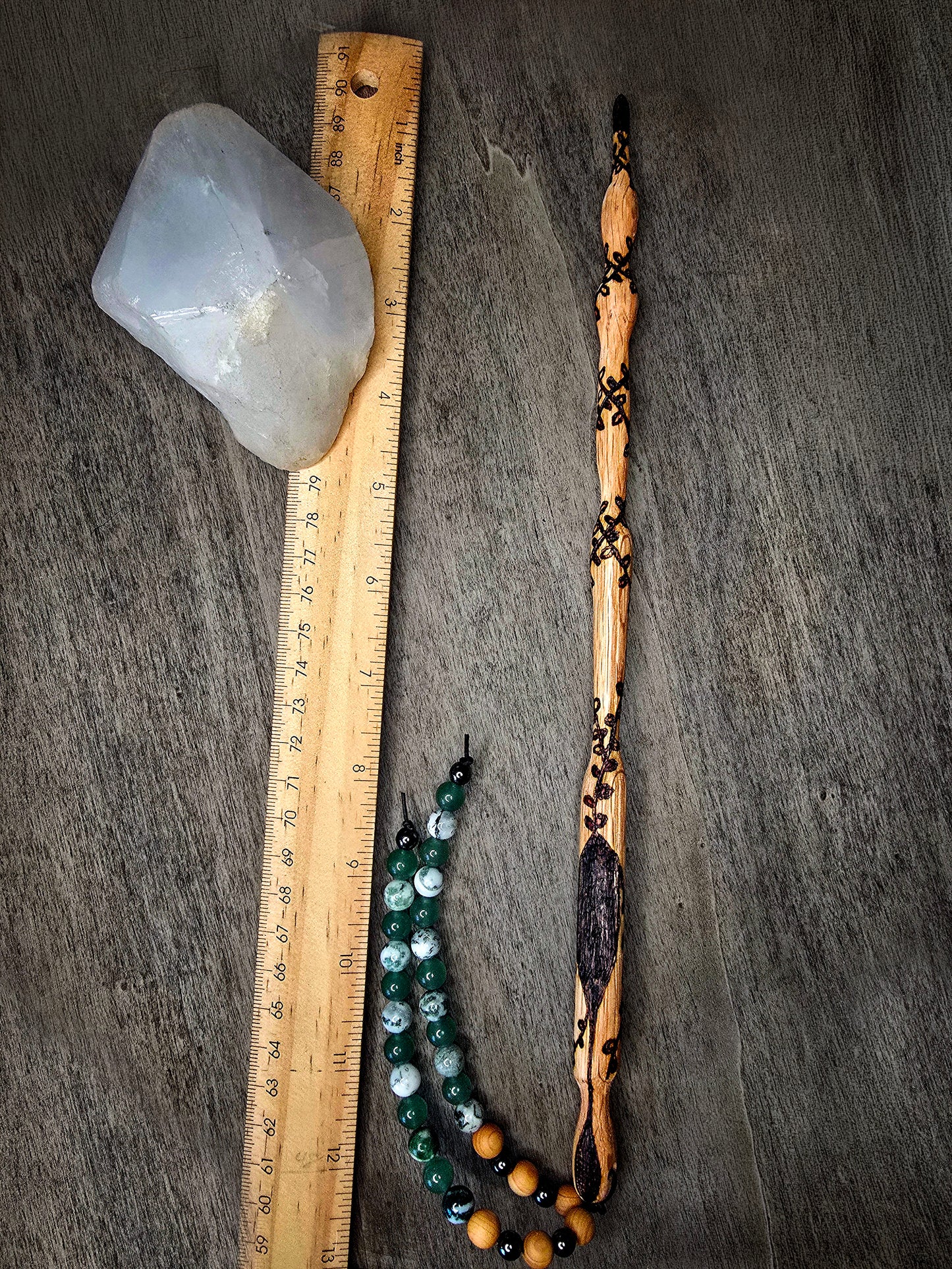 Ritual Wand | Growth & Path with Beadwork