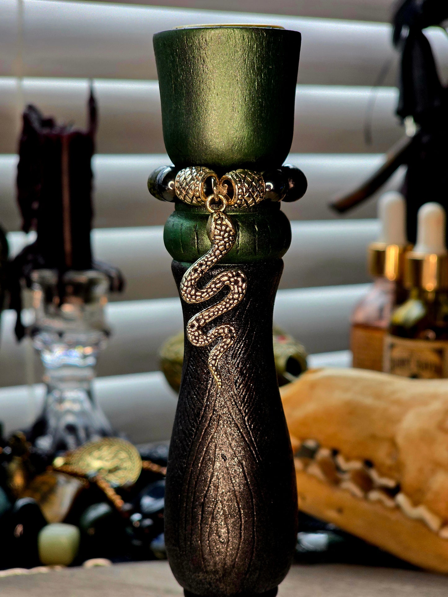 Serpent Wisdom Ritual Candle Holder