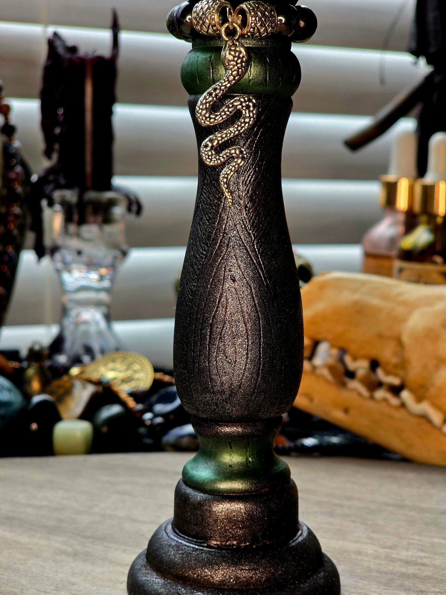 Serpent Wisdom Ritual Candle Holder