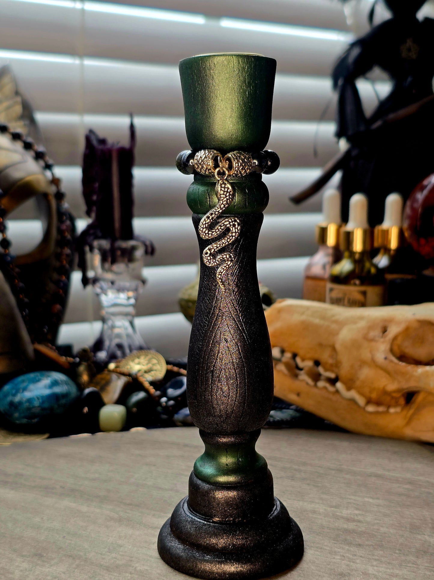 Serpent Wisdom Ritual Candle Holder
