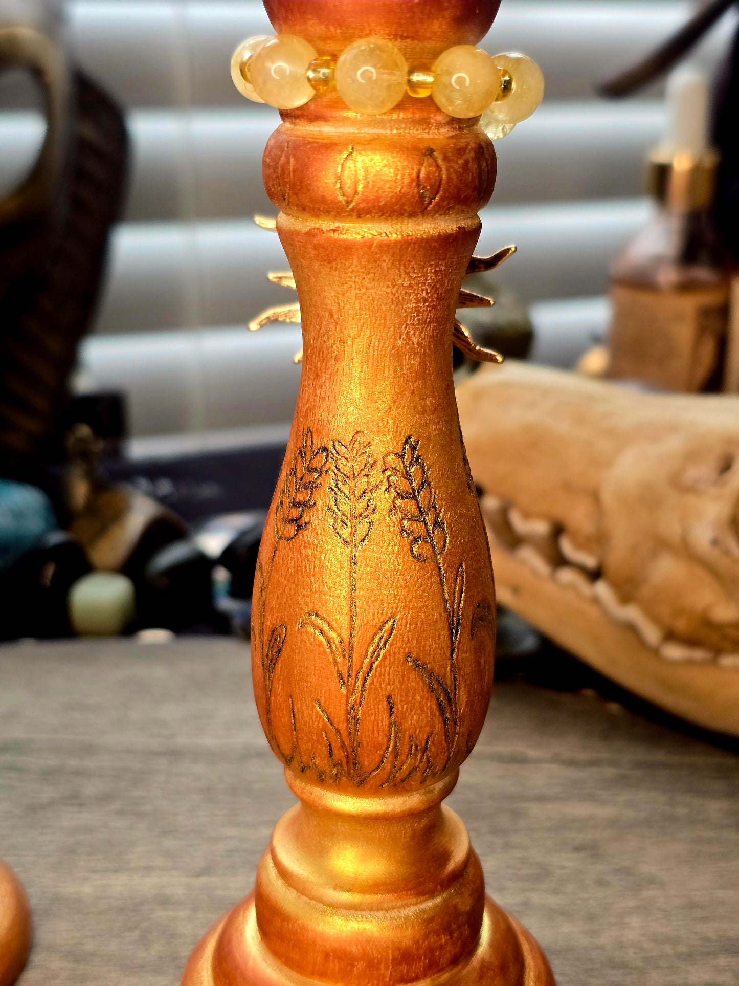 Sunfire Blessings Ritual Candle Holder Pair | Midsummer 2026 Collection