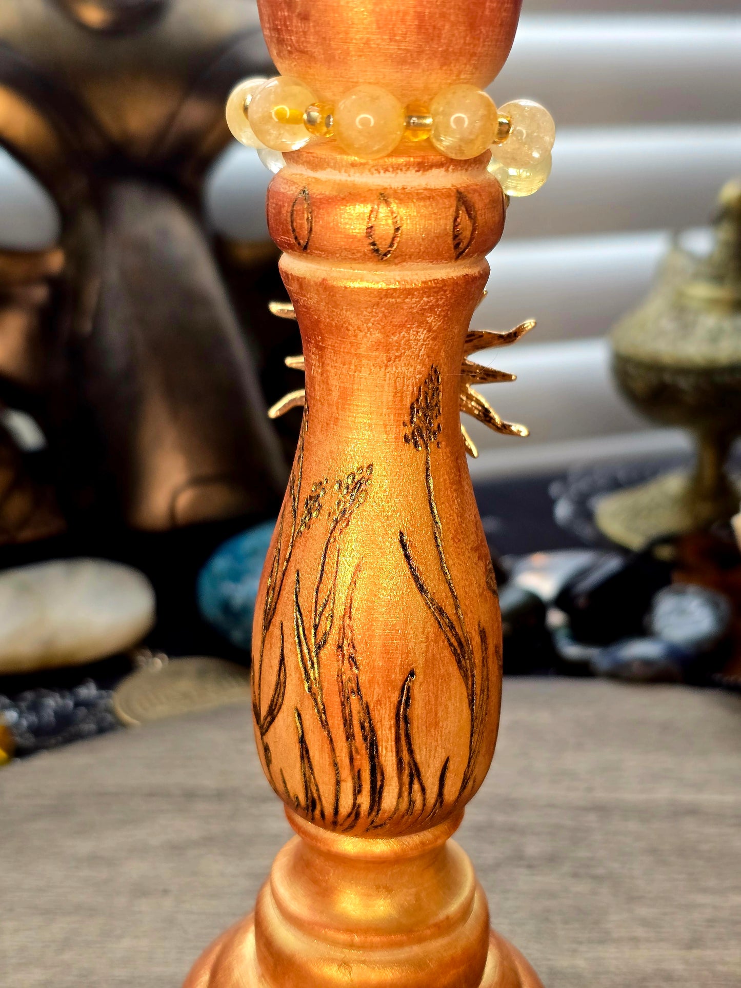 Sunfire Blessings Ritual Candle Holder Pair | Midsummer 2026 Collection