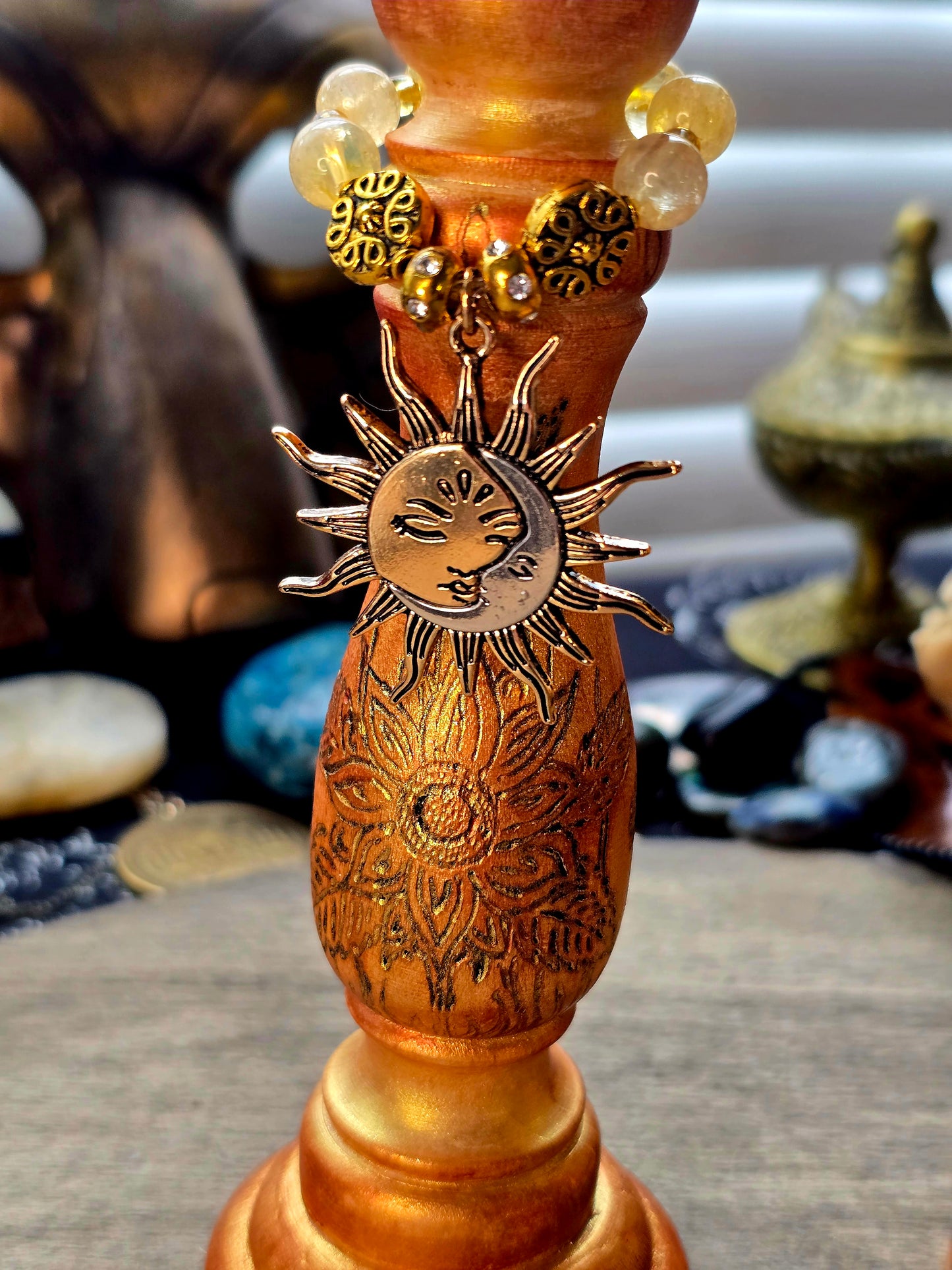 Sunfire Blessings Ritual Candle Holder Pair | Midsummer 2026 Collection