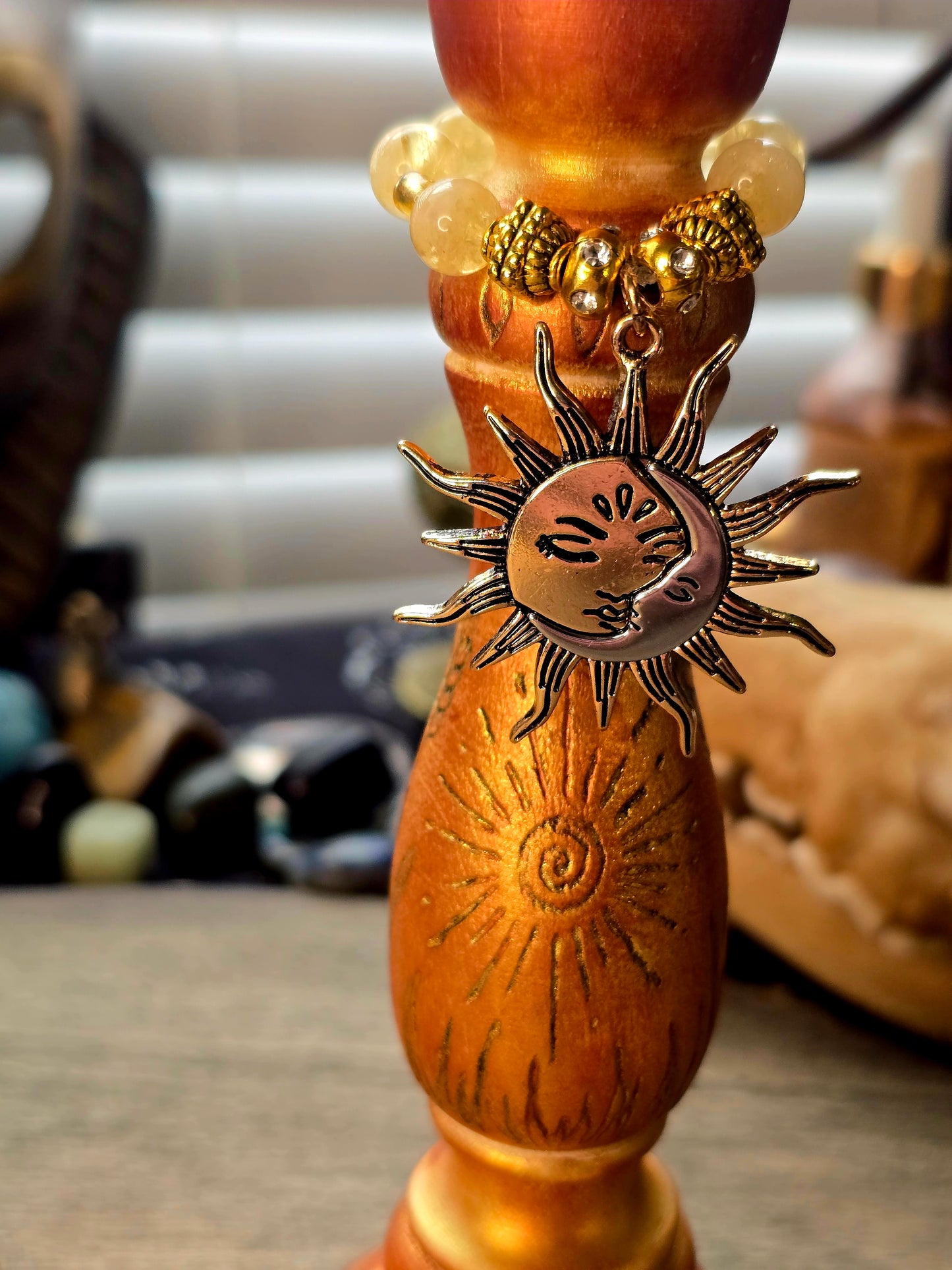 Sunfire Blessings Ritual Candle Holder Pair | Midsummer 2026 Collection