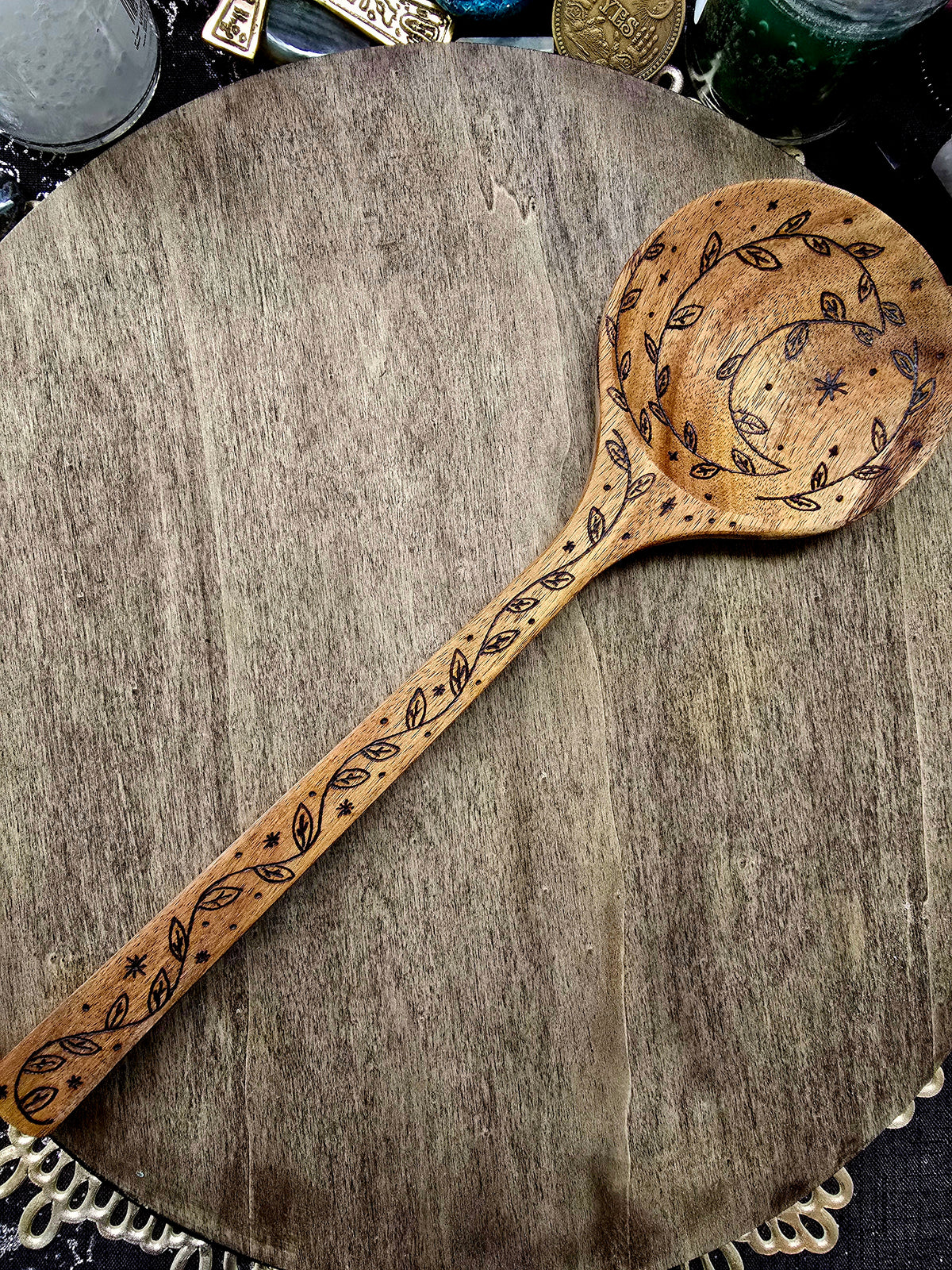 Kitchen Witch Spoon | Crescent Moon