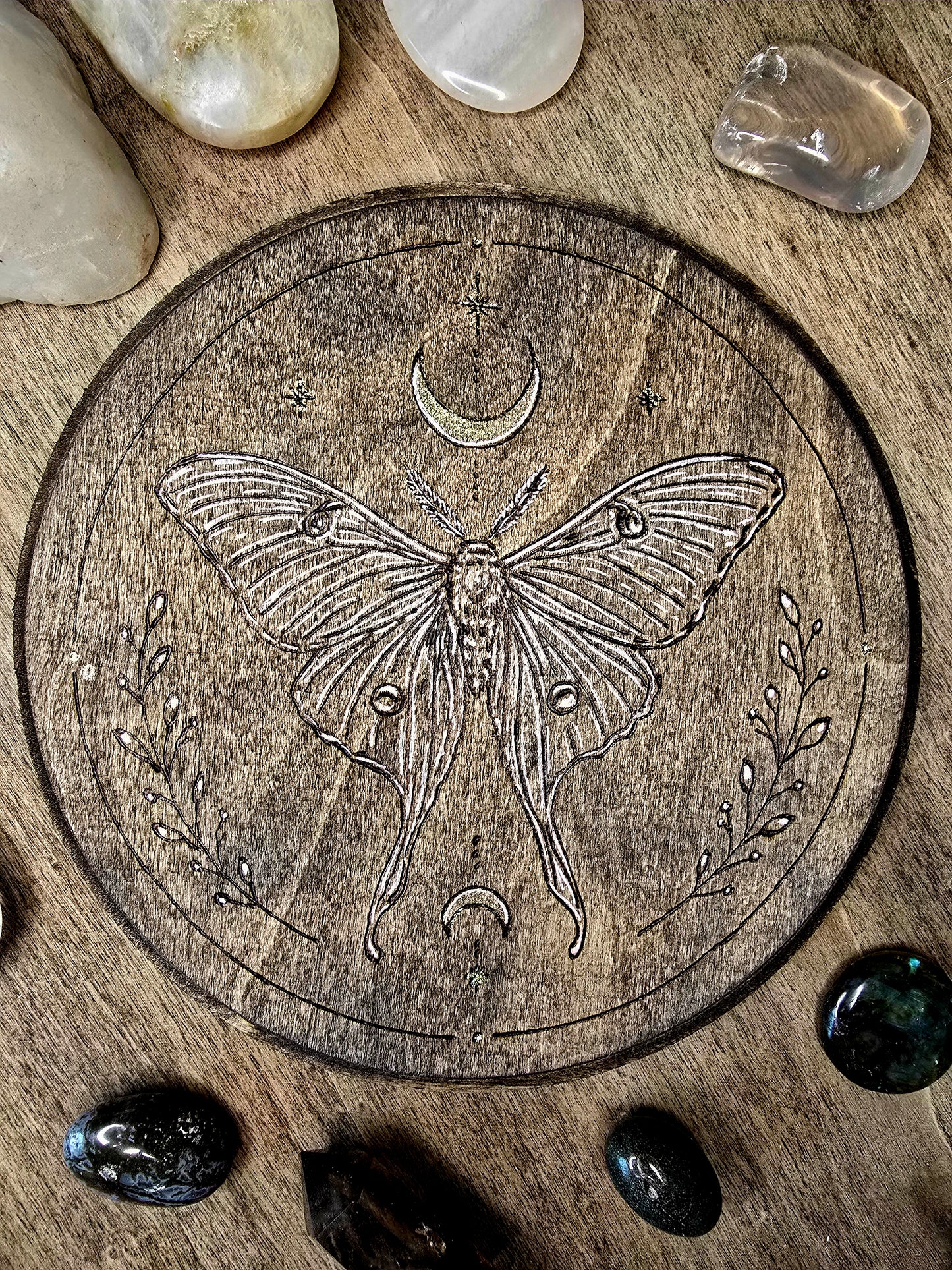 Luna Moth Altar Tile