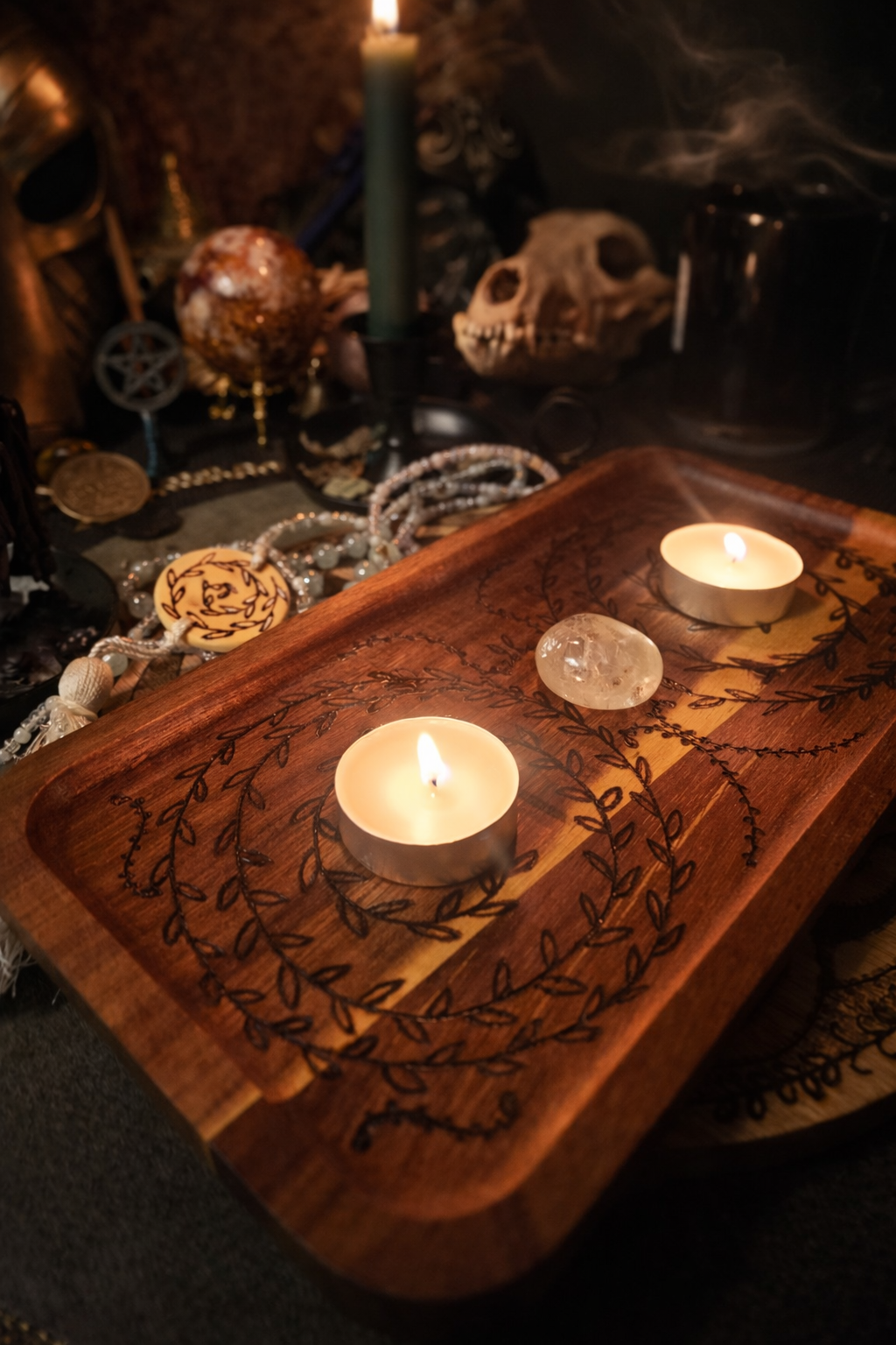 Spiral of Renewal | Spring Growth Altar Tray & Talisman Set