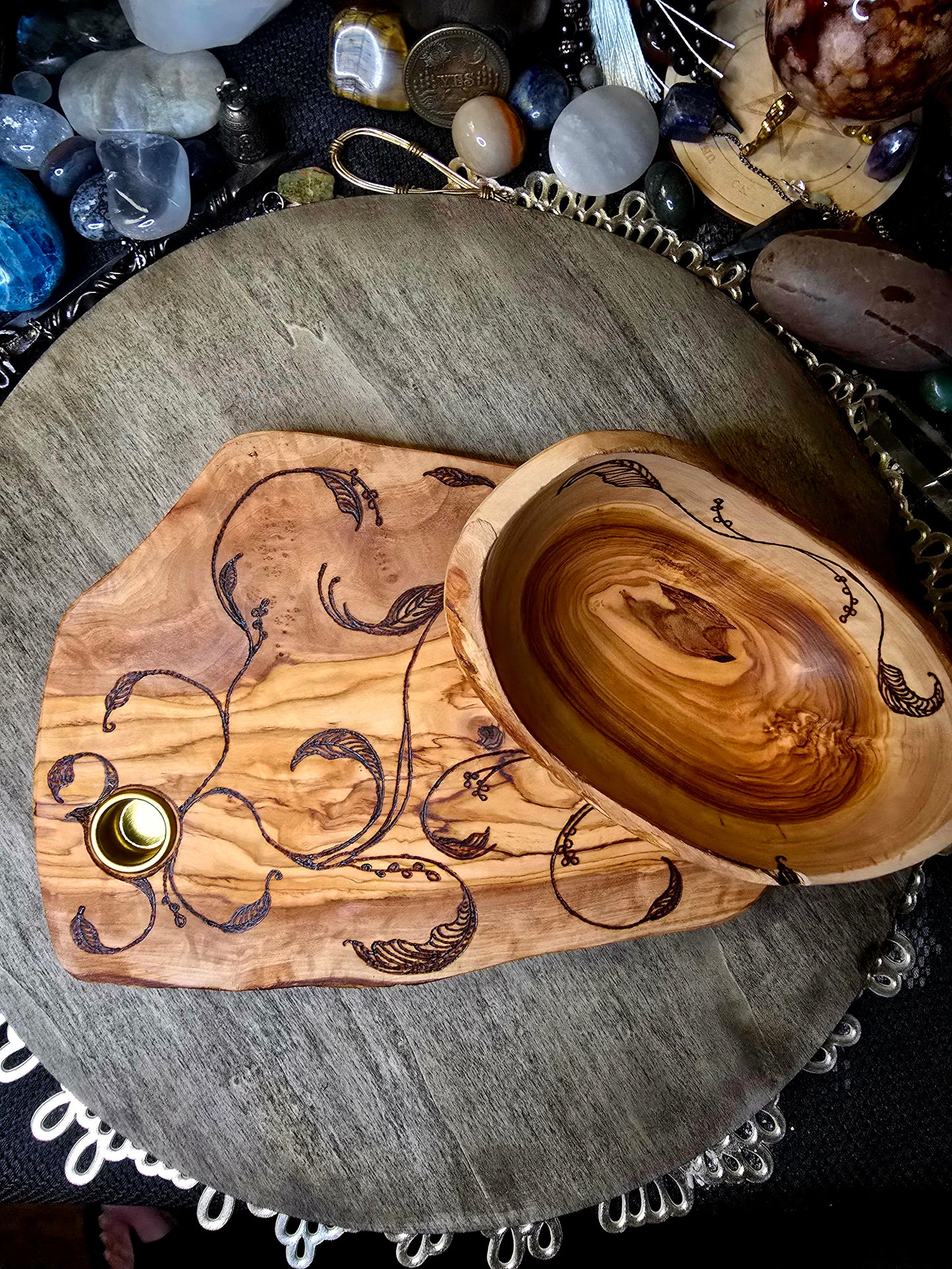 Olivewood Ritual Hearth Set