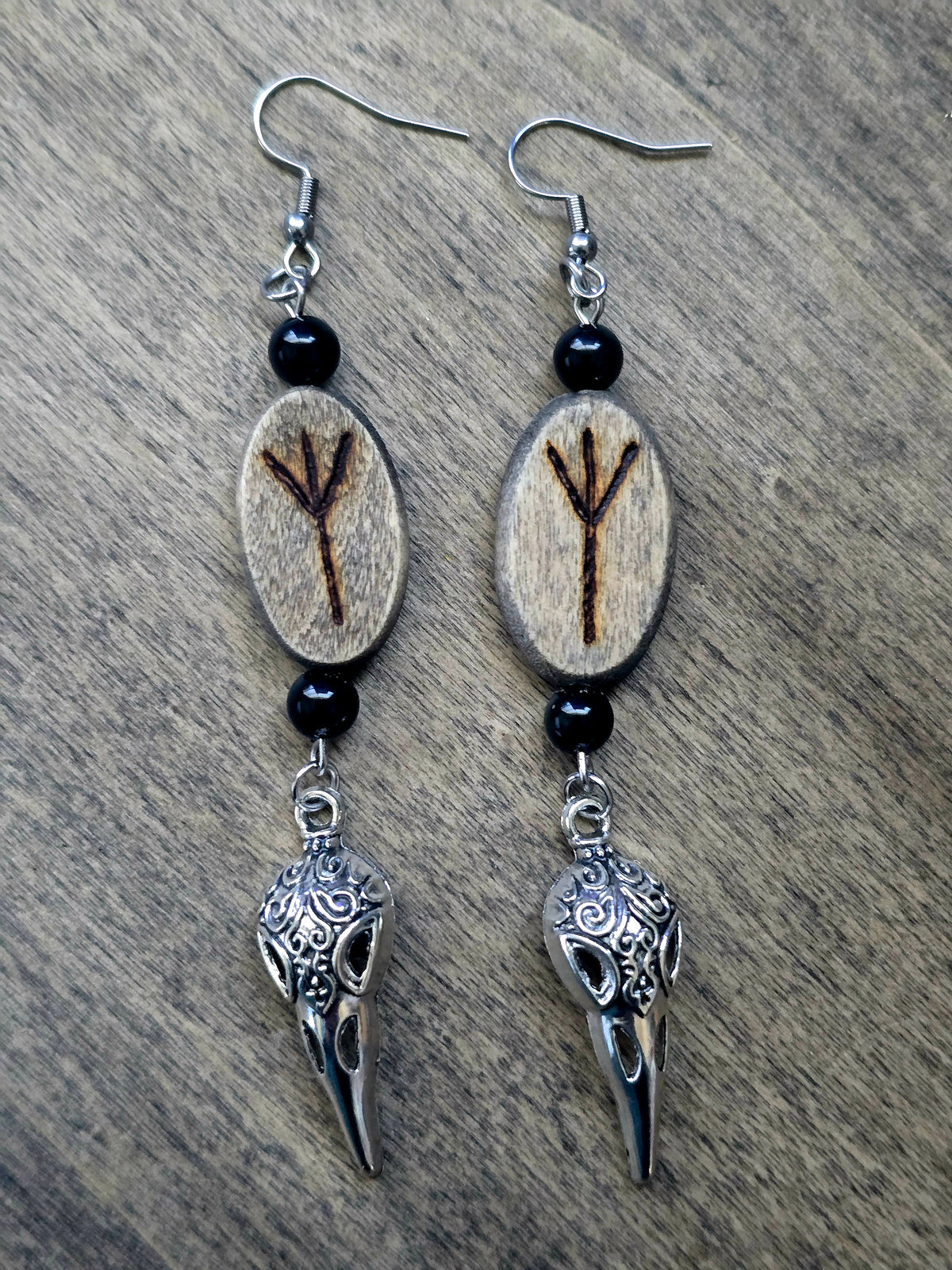 Algiz Protection Ritual Earrings