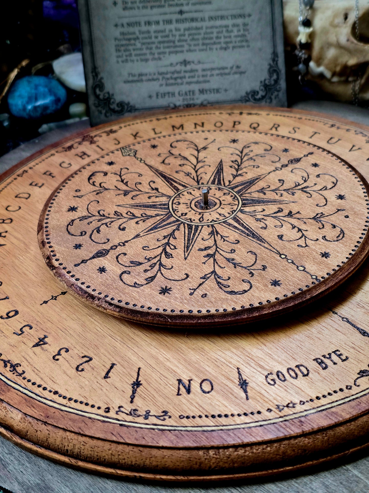 The Psychograph | Victorian Compass Rose Spirit Communication Dial