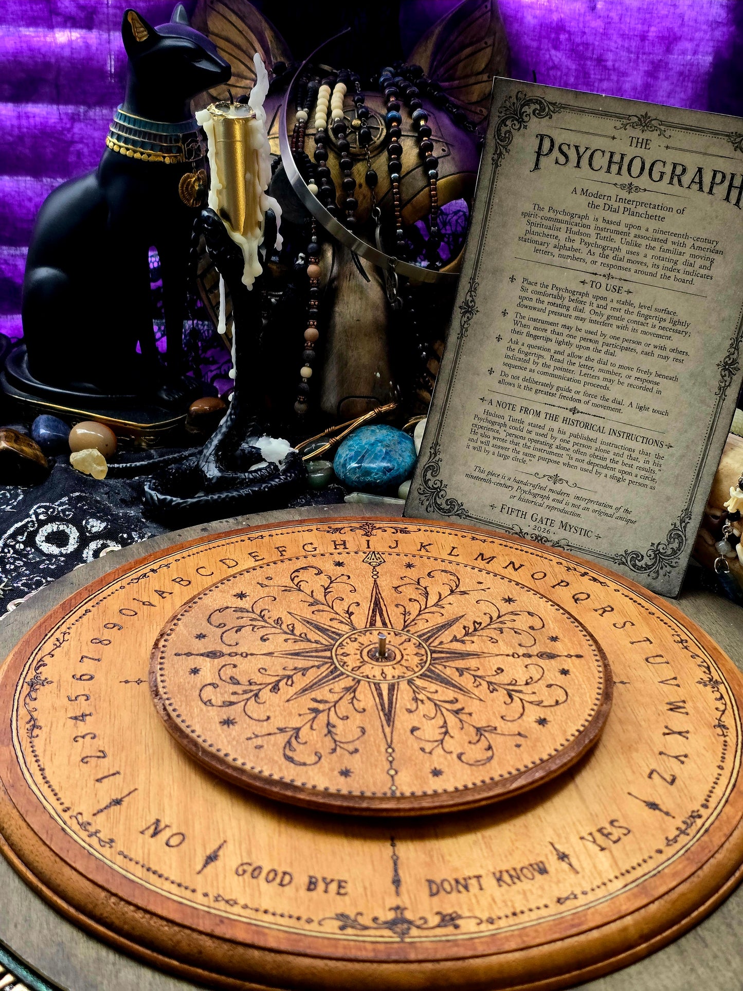 The Psychograph | Victorian Compass Rose Spirit Communication Dial