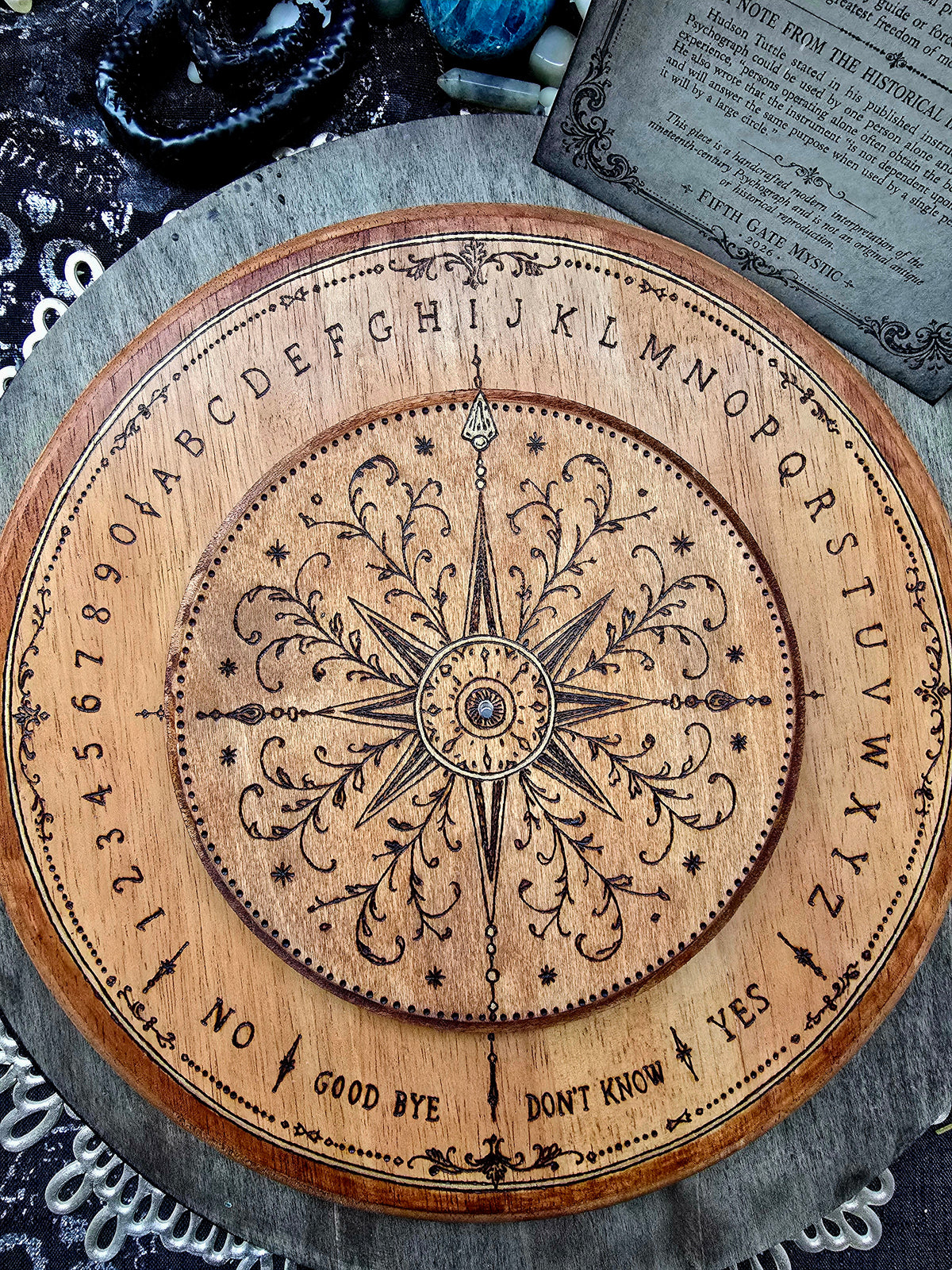The Psychograph | Victorian Compass Rose Spirit Communication Dial
