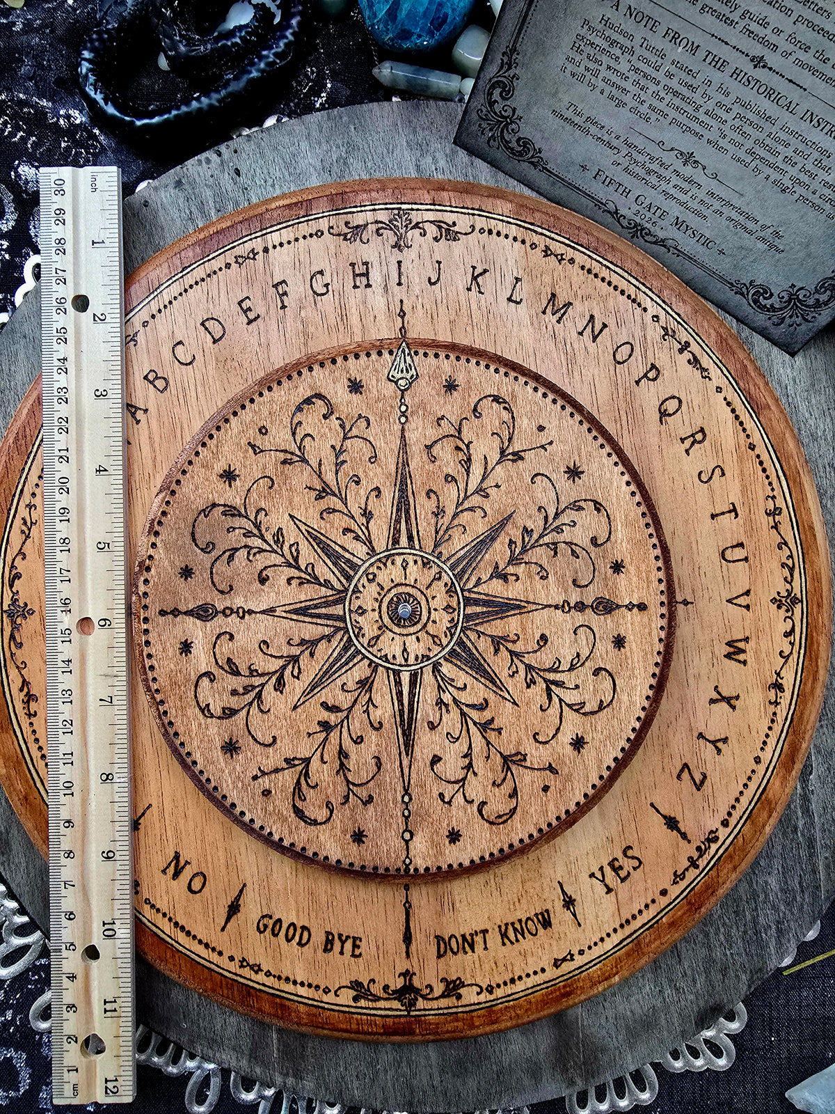The Psychograph | Victorian Compass Rose Spirit Communication Dial