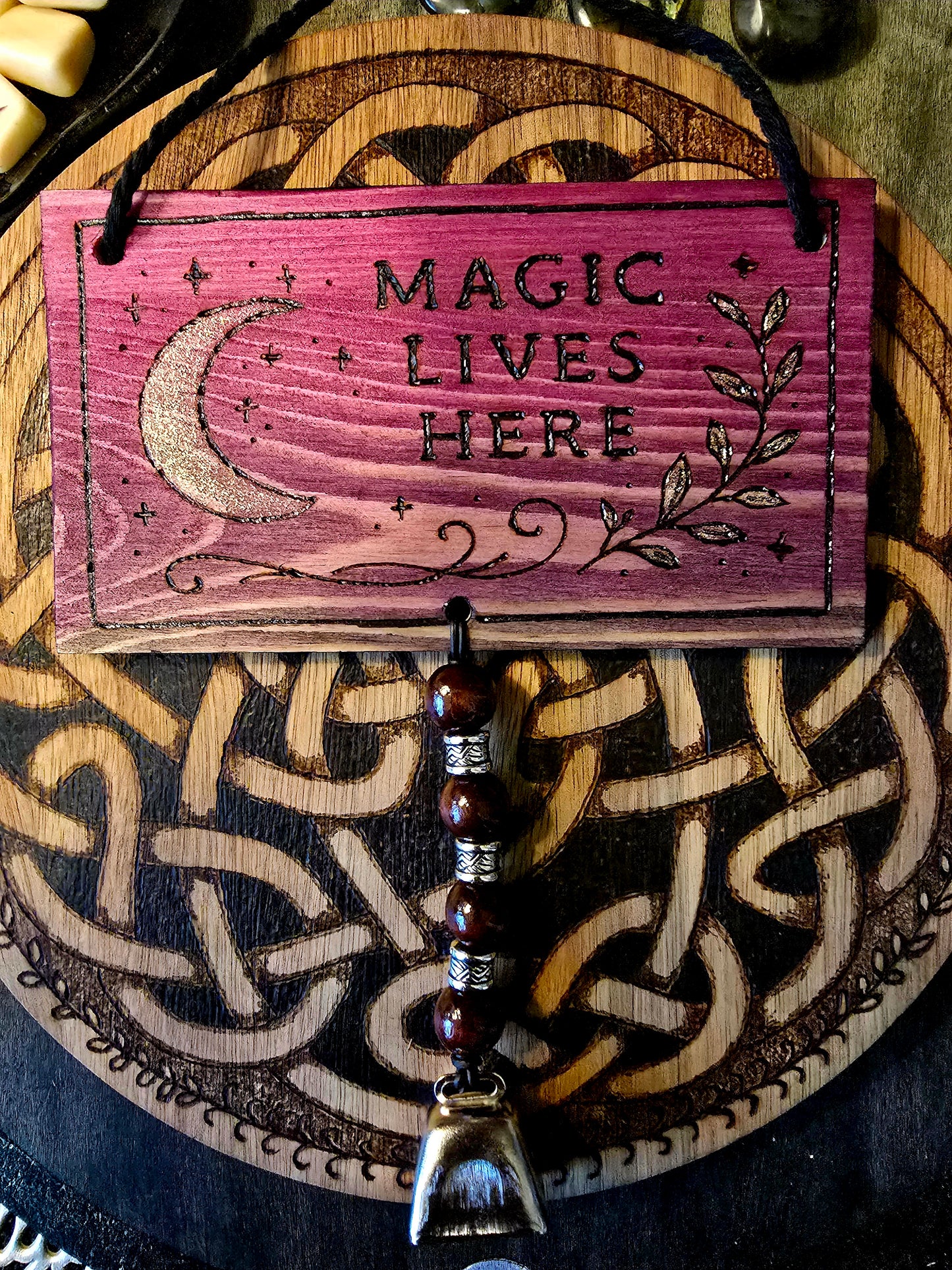 Magic Lives Here: Hanging Sign