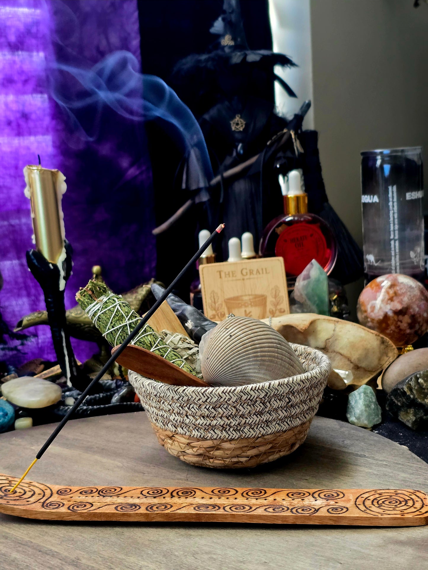 Spiral Path Incense Burner