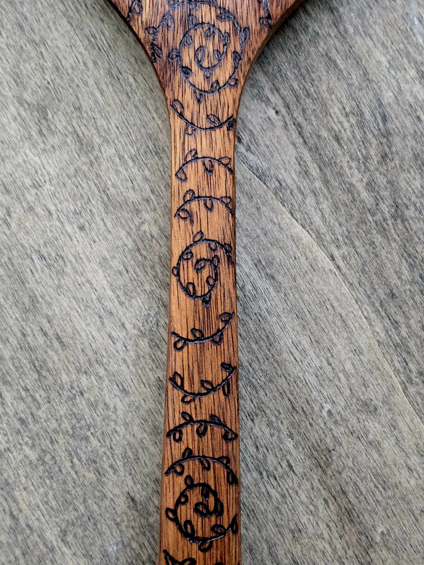 Verdant Spiral Kitchen Witch Spoon