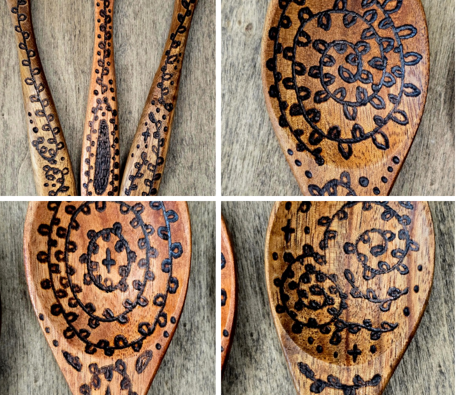 Ritual Spoon Set | Threefold Spiral Working Trio