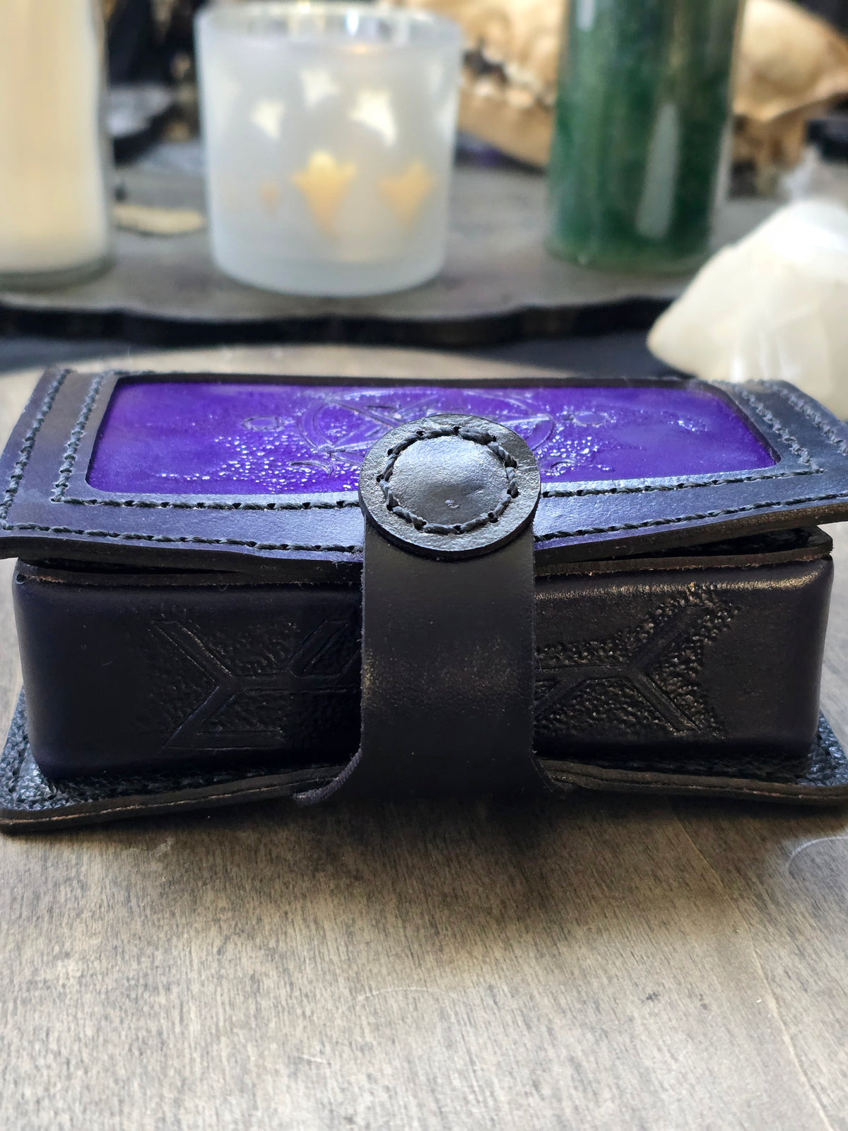 Seer's Ward Leather Tarot Card Holder