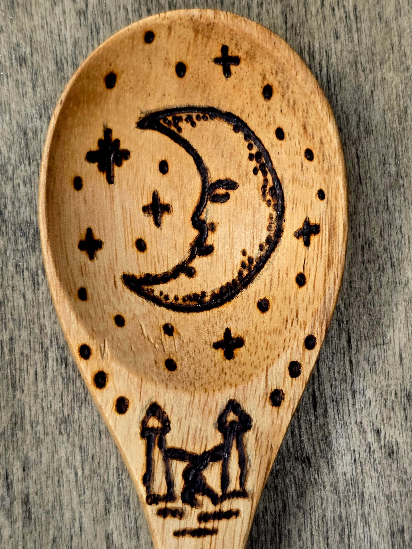 The Star, The Moon, & The Sun Tarot Ritual Spoon Set