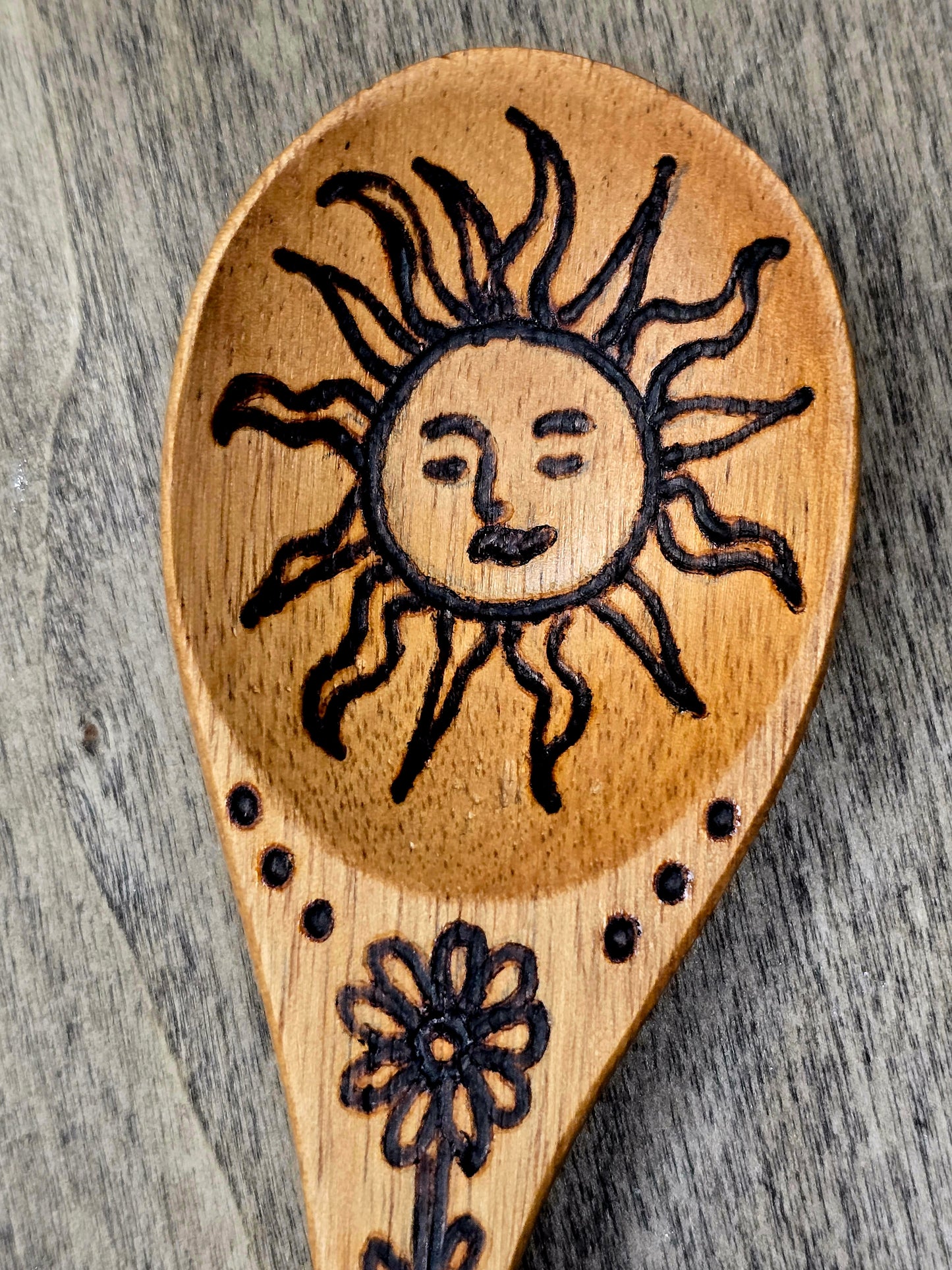 The Star, The Moon, & The Sun Tarot Ritual Spoon Set
