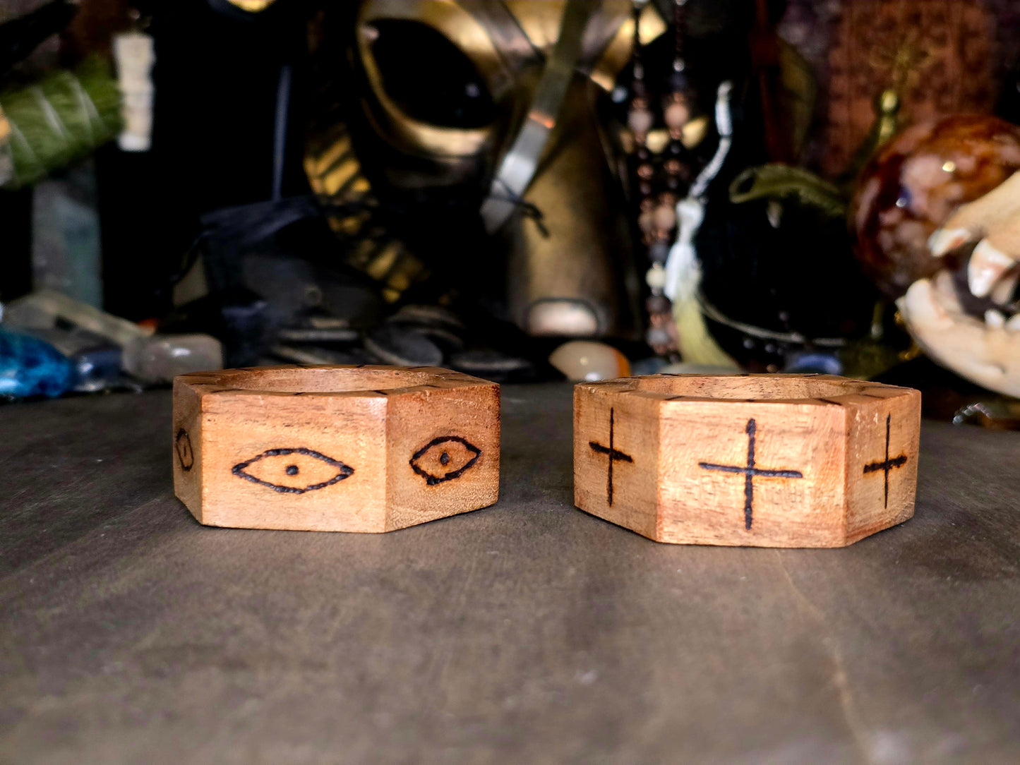 Crossroads & Sight Ritual Tealight Candle Holder Pair