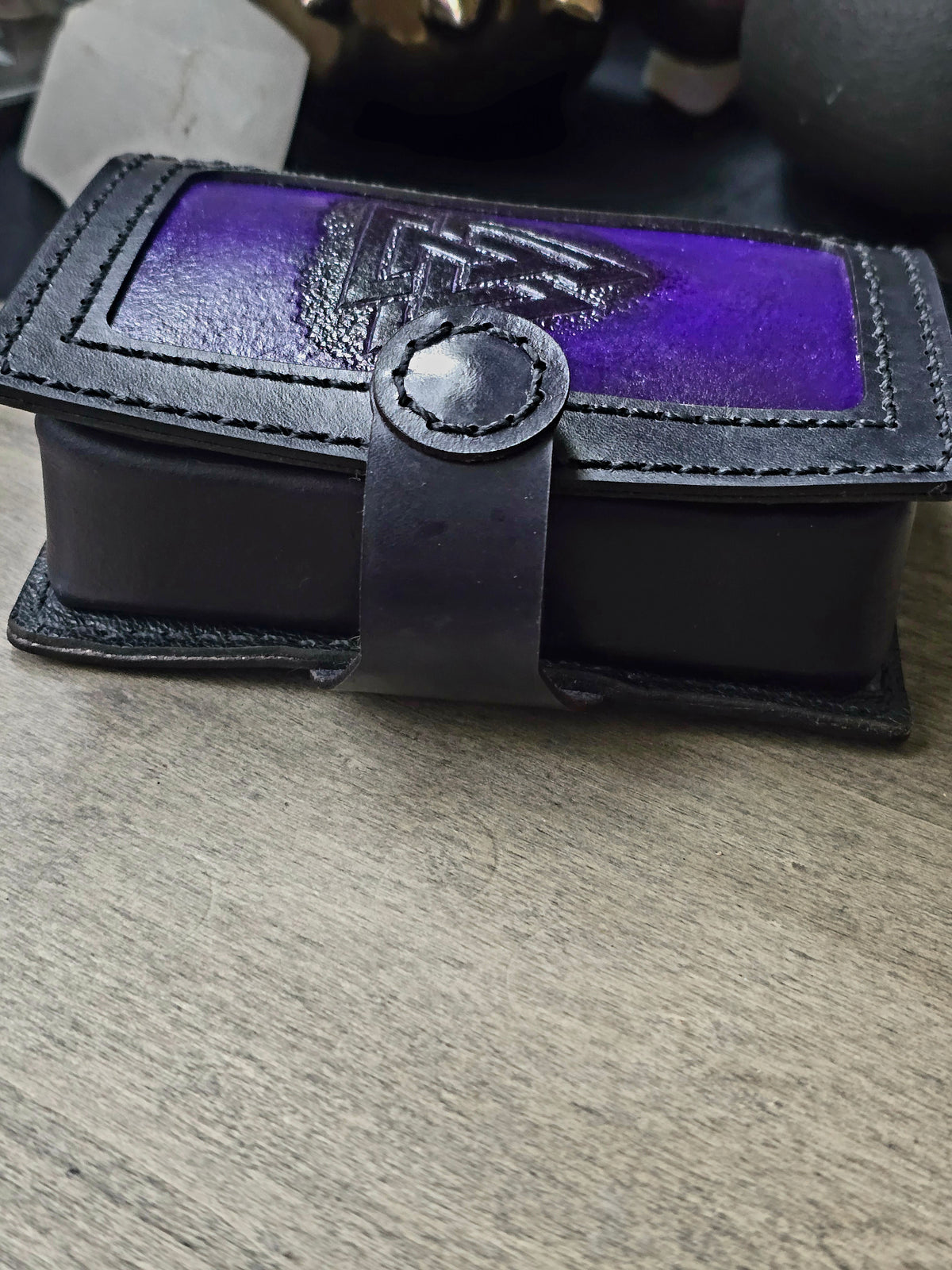 Valknut | Handcrafted Leather Tarot Card Holder