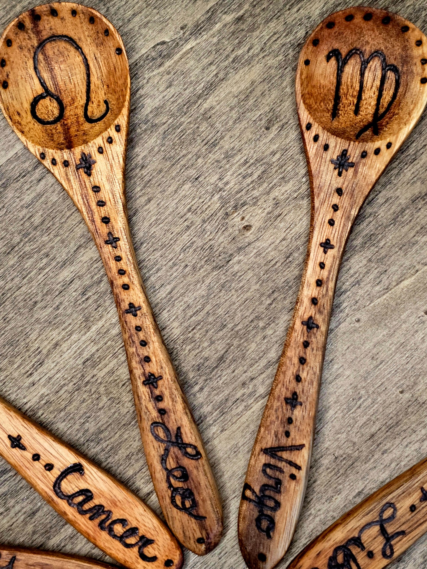 Complete Zodiac Ritual Spoon Collection | Twelve Astrological Signs